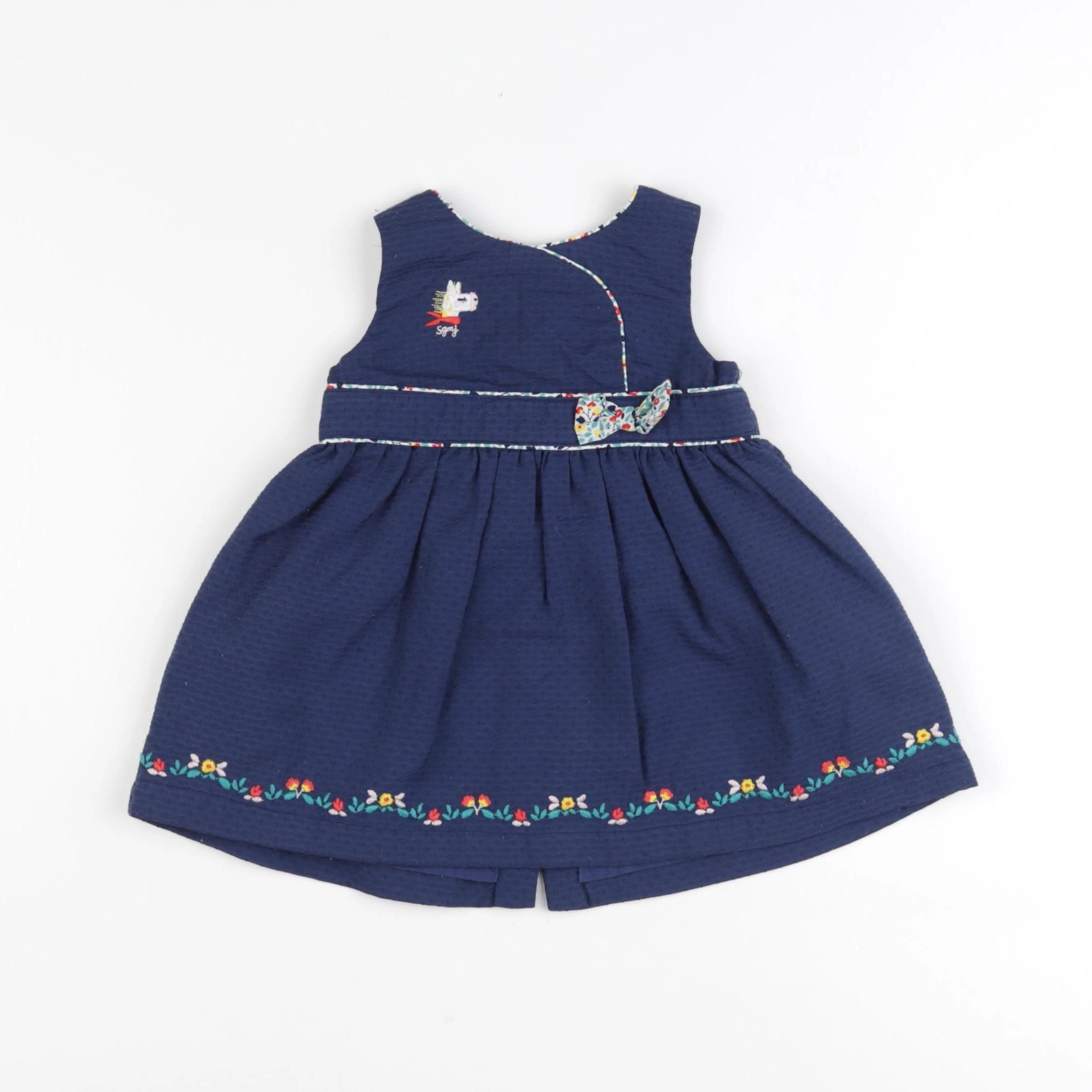 Sergent Major - robe bleu - 6 mois
