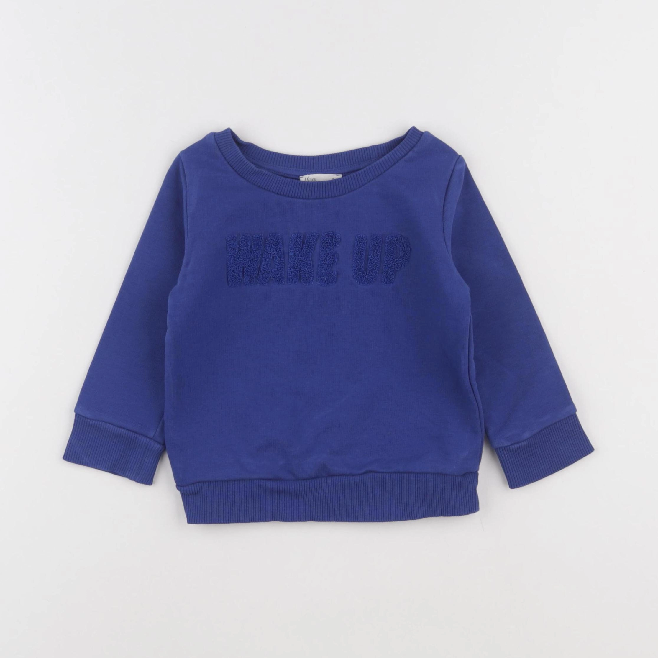 Little Cigogne - sweat bleu - 2 ans
