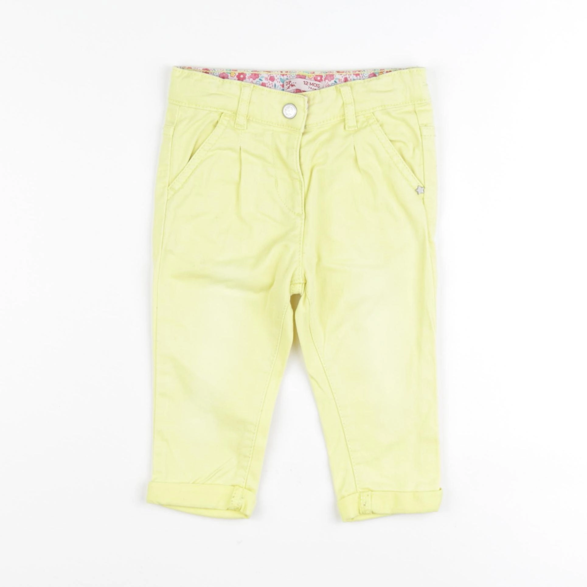 DPAM - pantalon jaune - 12 mois