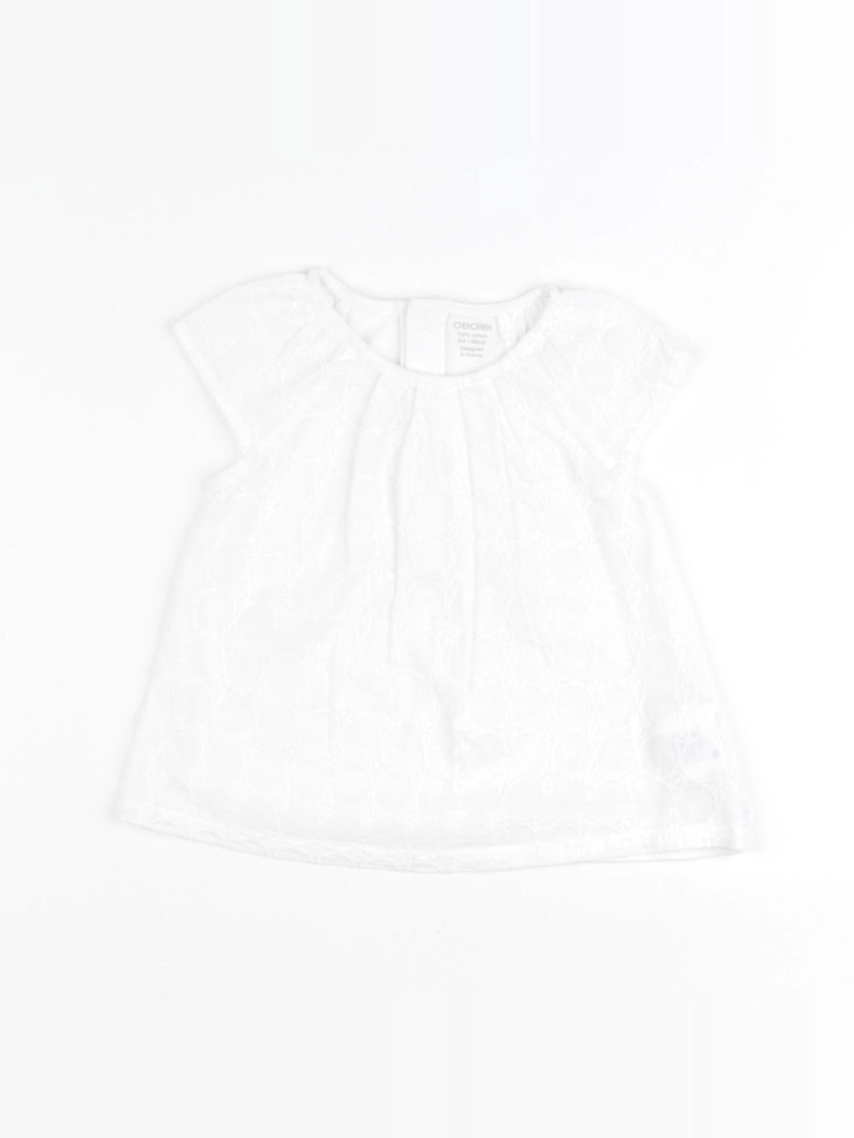 Obaïbi - robe blanc - 6 mois