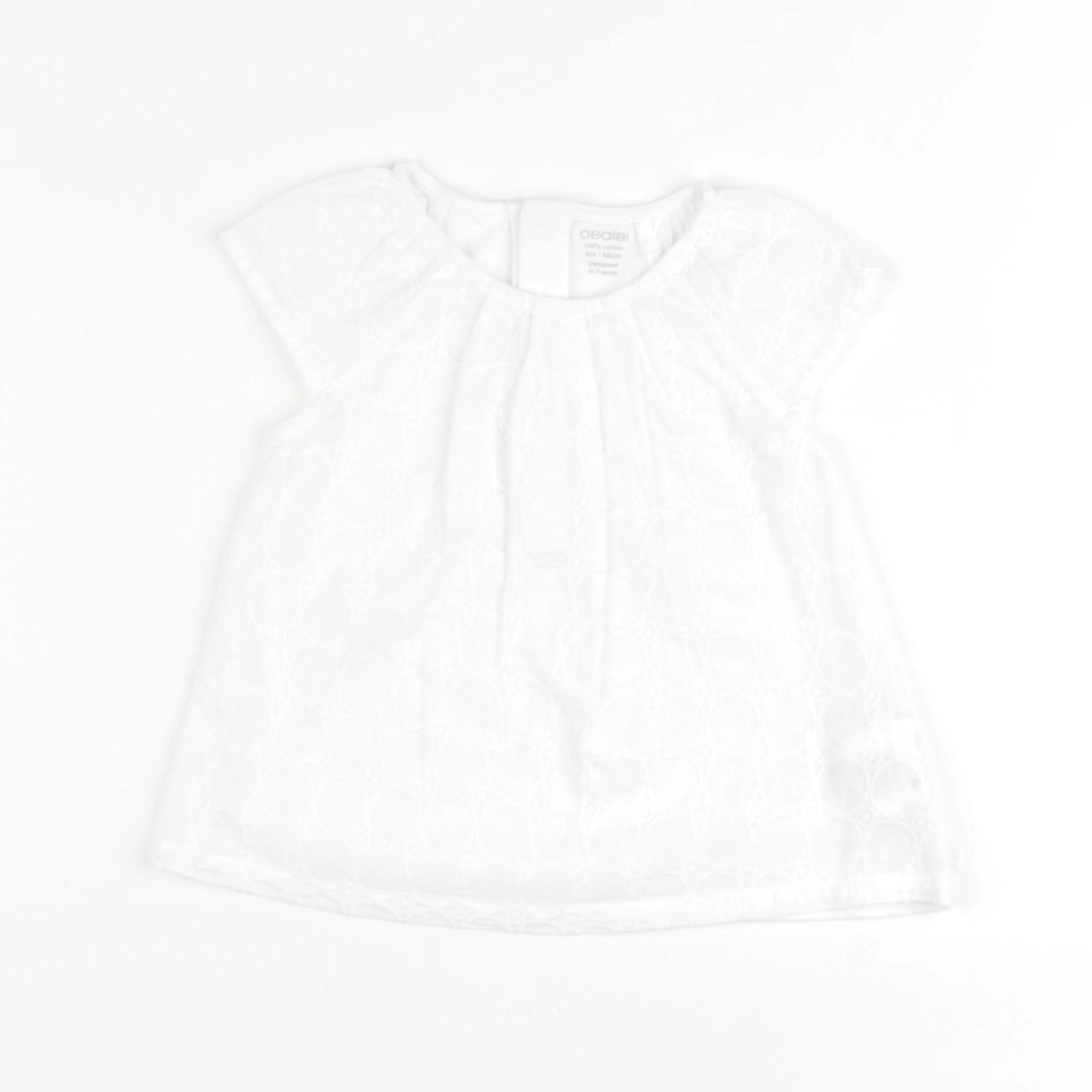 Obaïbi - robe blanc - 6 mois