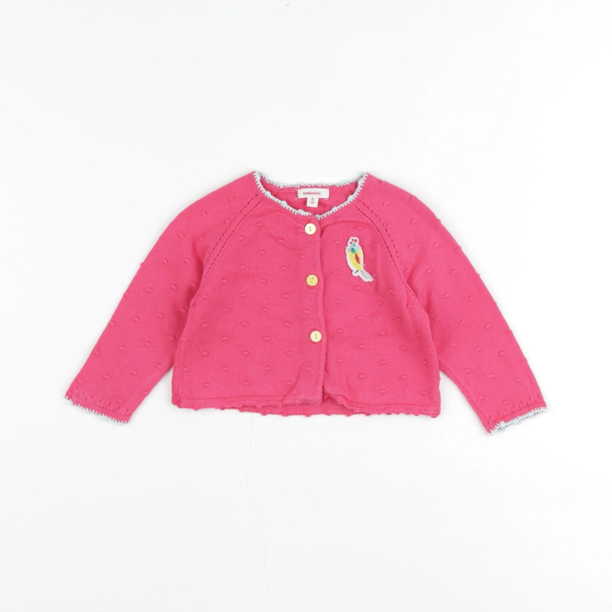 Catimini - gilet rose - 6 mois