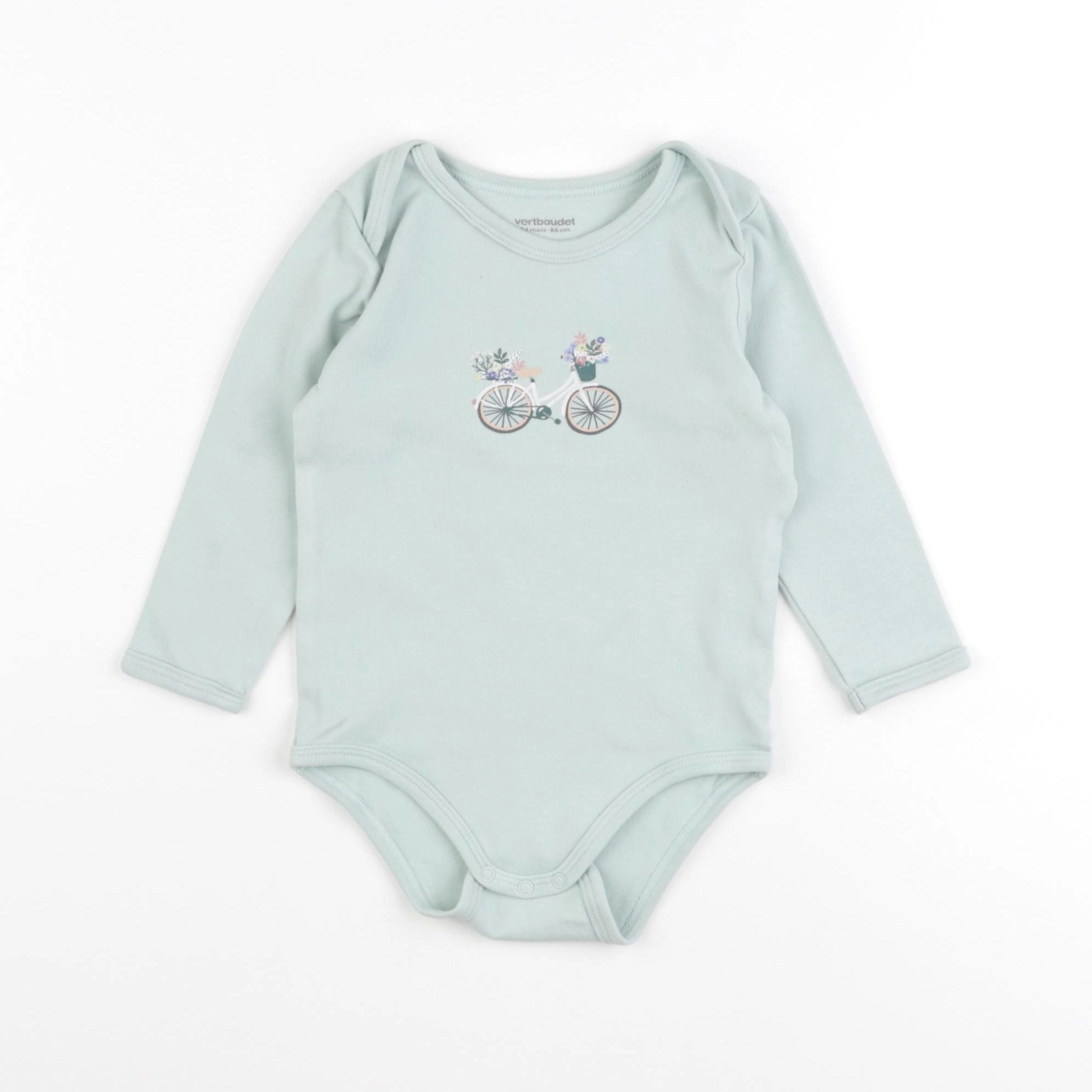 Vertbaudet - body vert - 24 mois