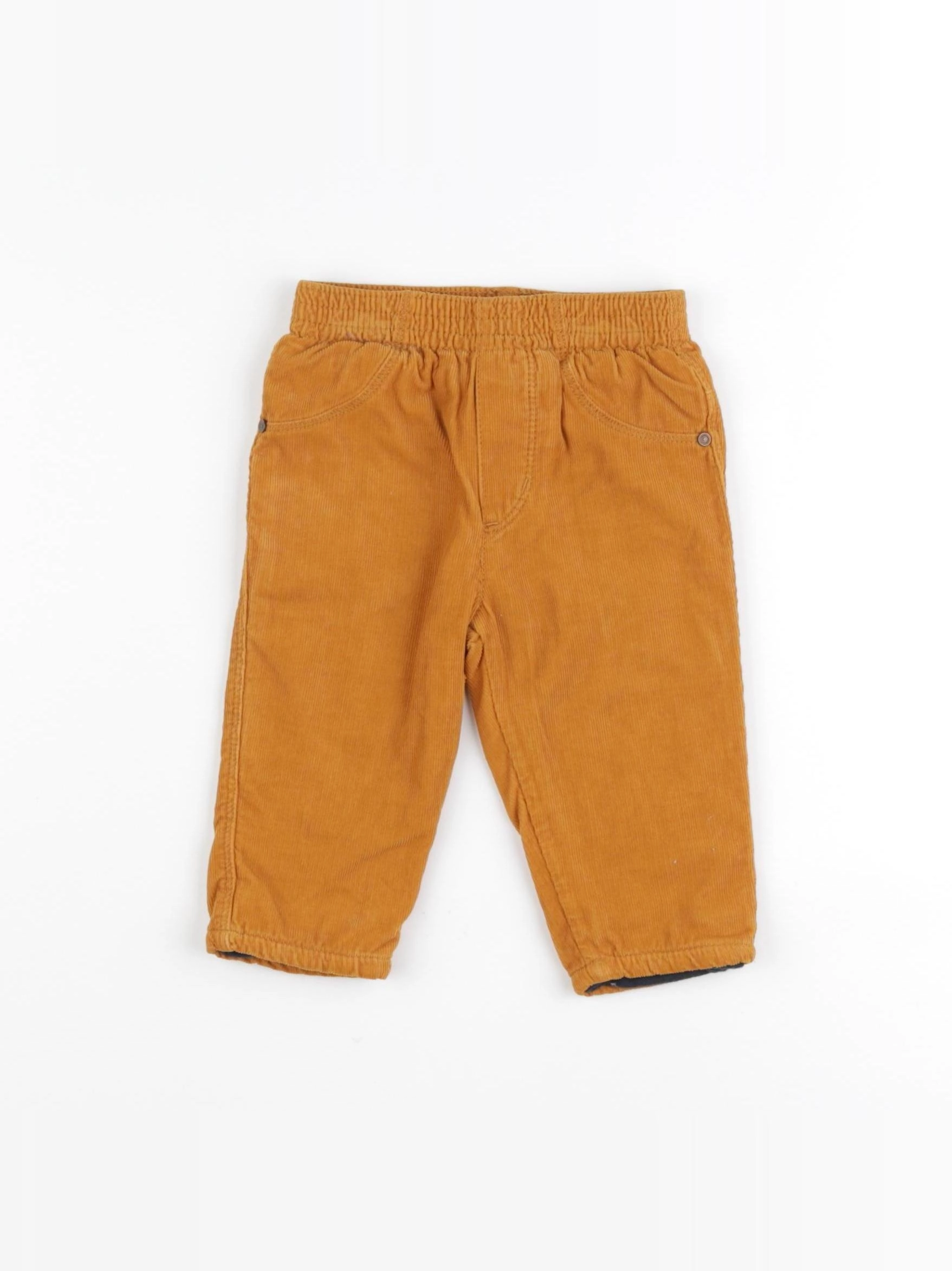 Catimini - pantalon doublé jaune - 6 mois