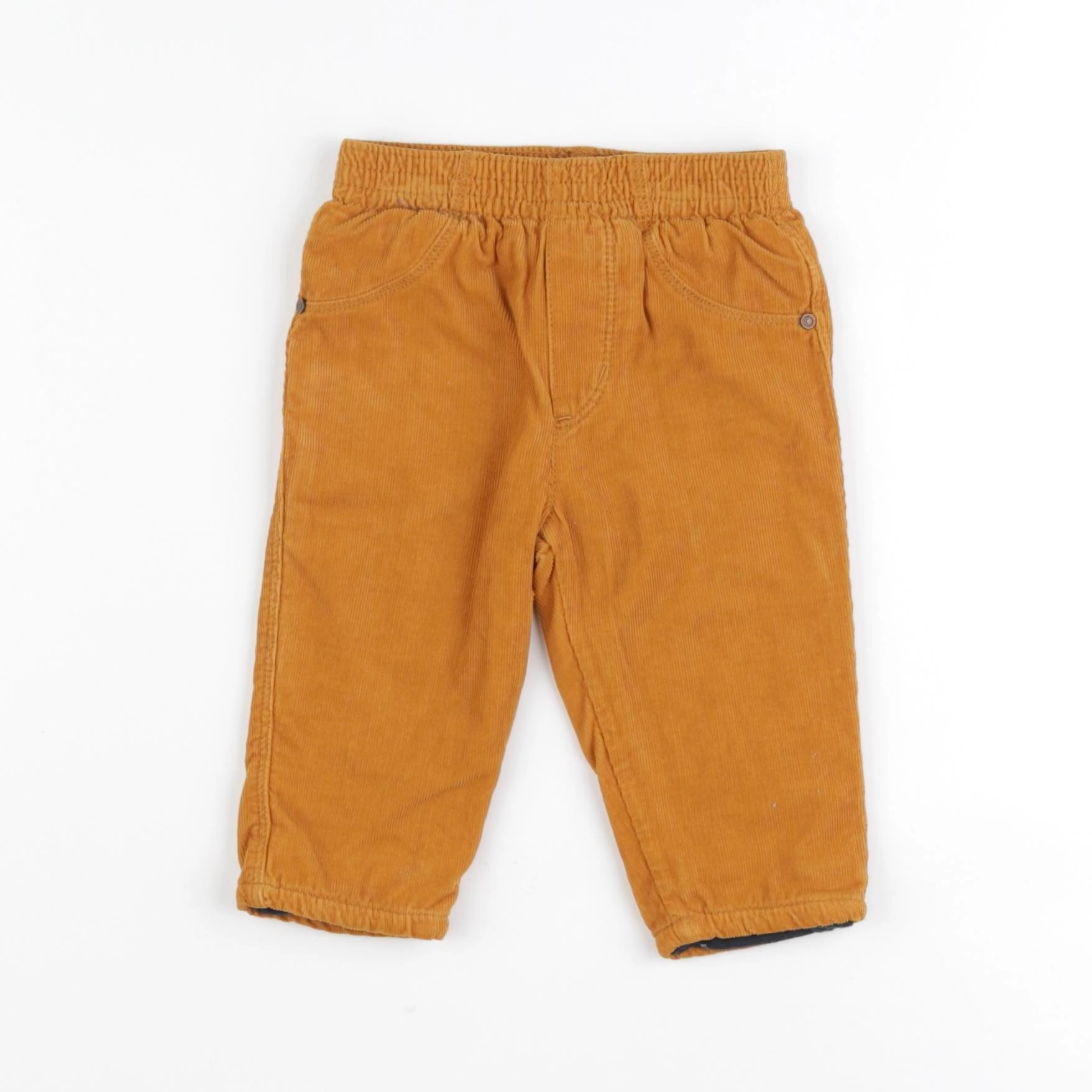 Catimini - pantalon doublé jaune - 6 mois