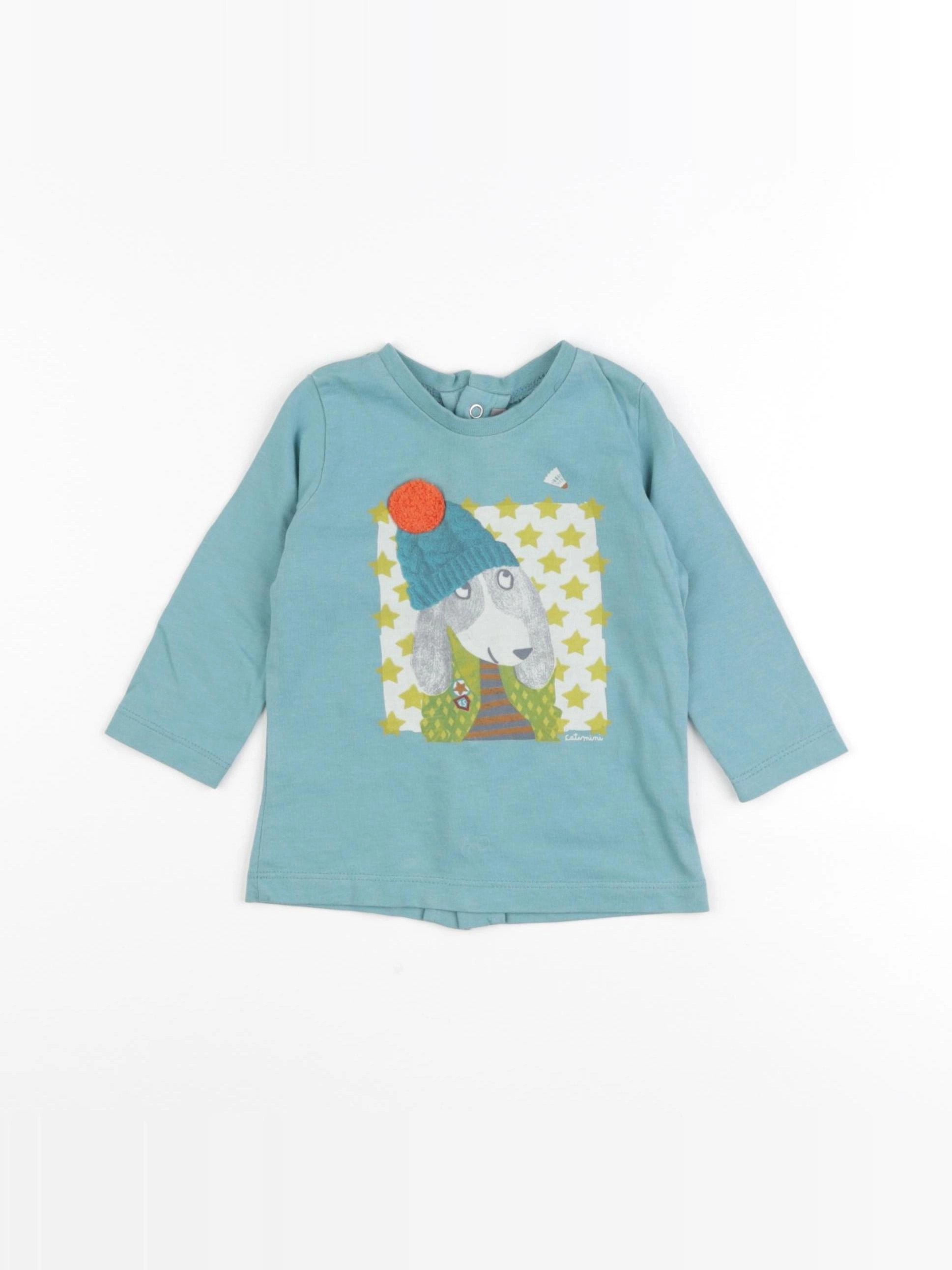 Catimini - tee-shirt vert - 6 mois
