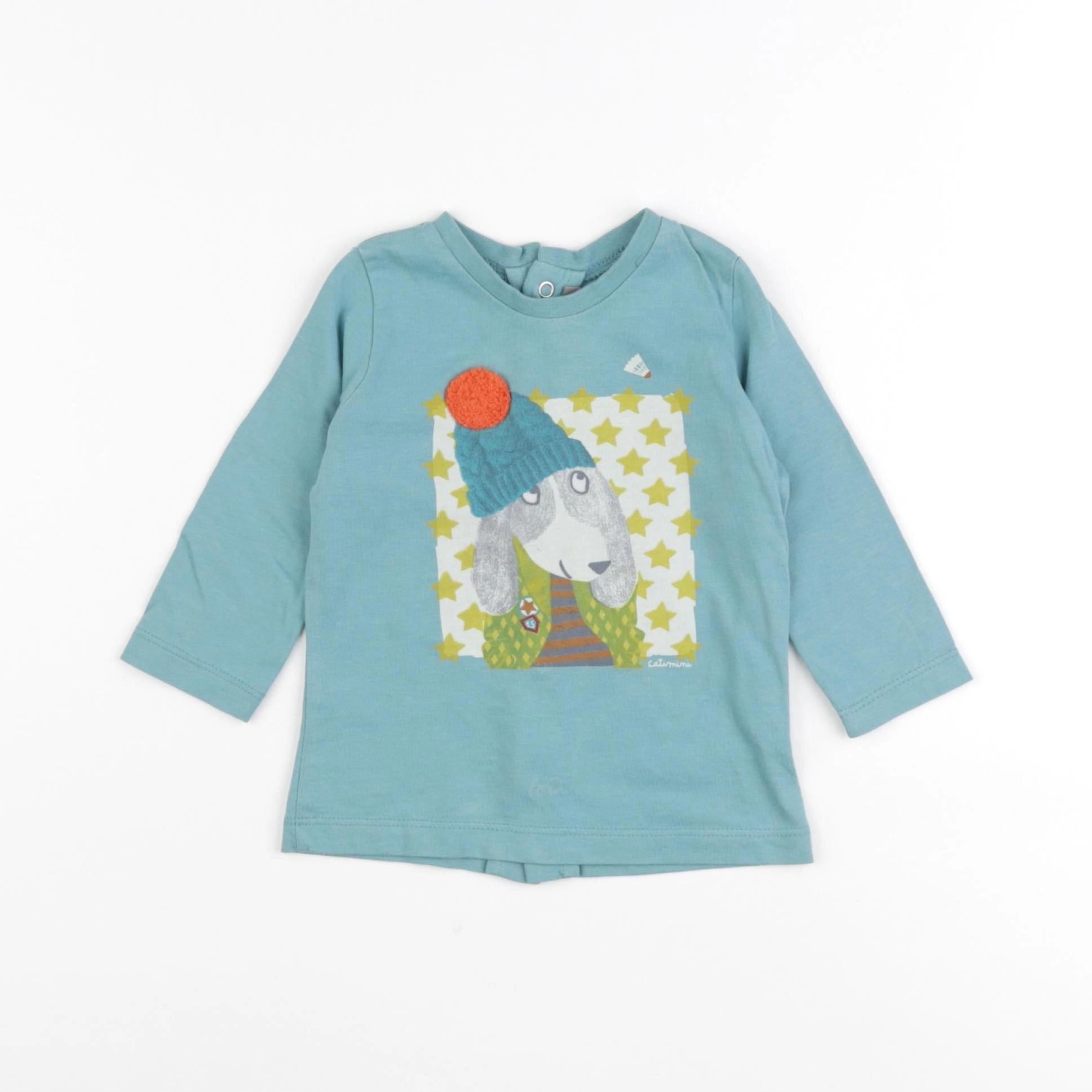 Catimini - tee-shirt vert - 6 mois
