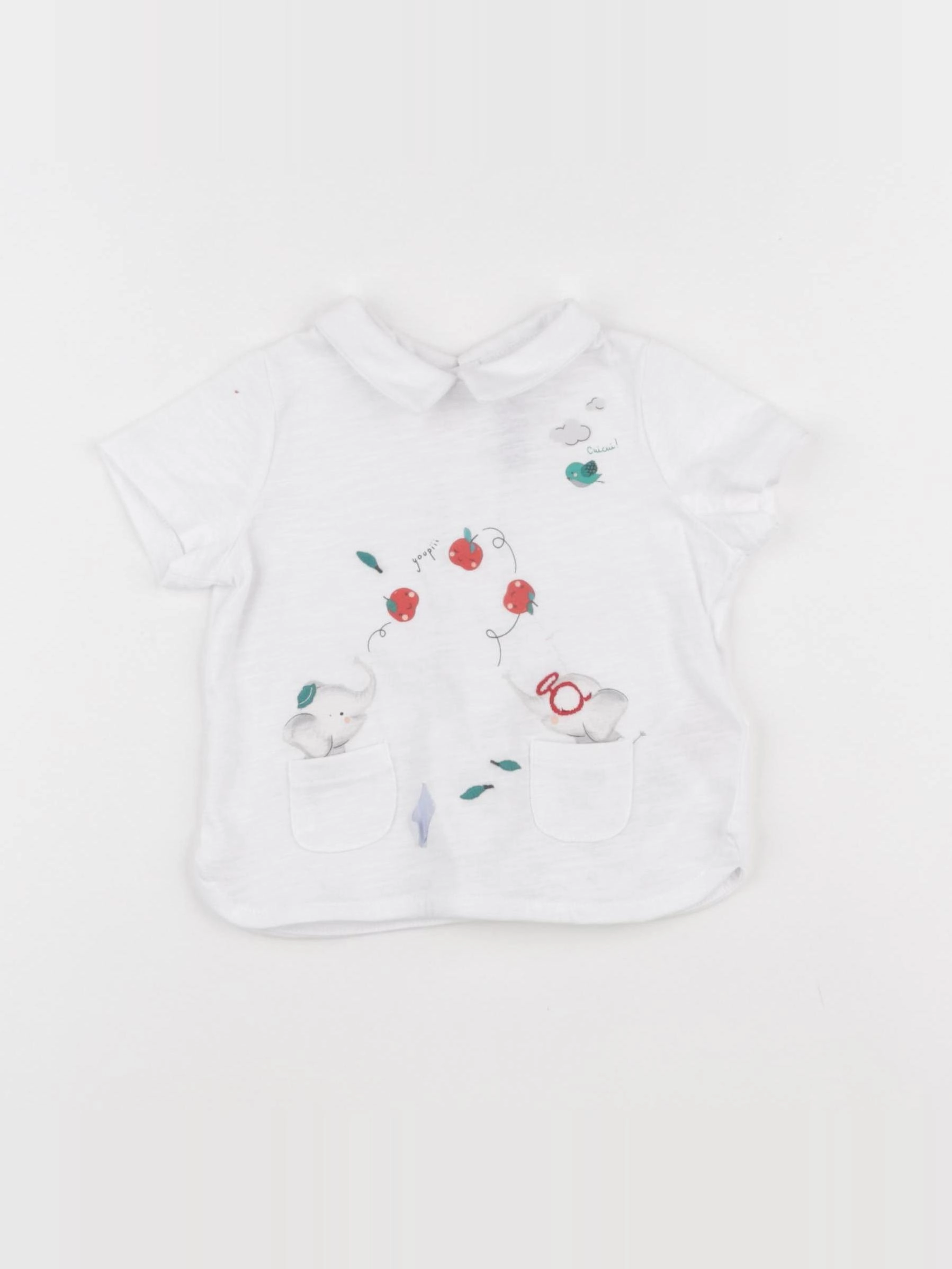 Sergent Major - tee-shirt blanc - 6 mois