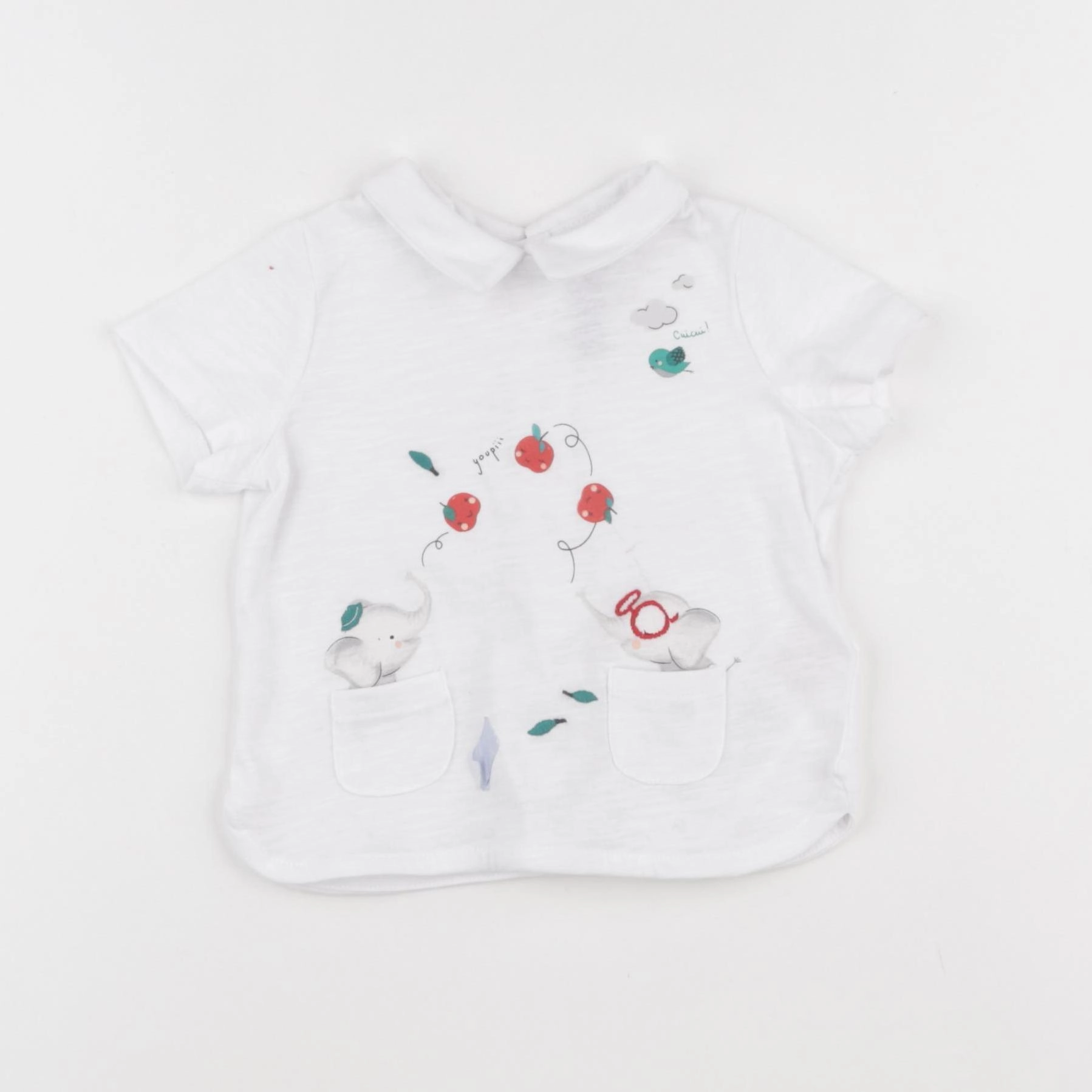 Sergent Major - tee-shirt blanc - 6 mois