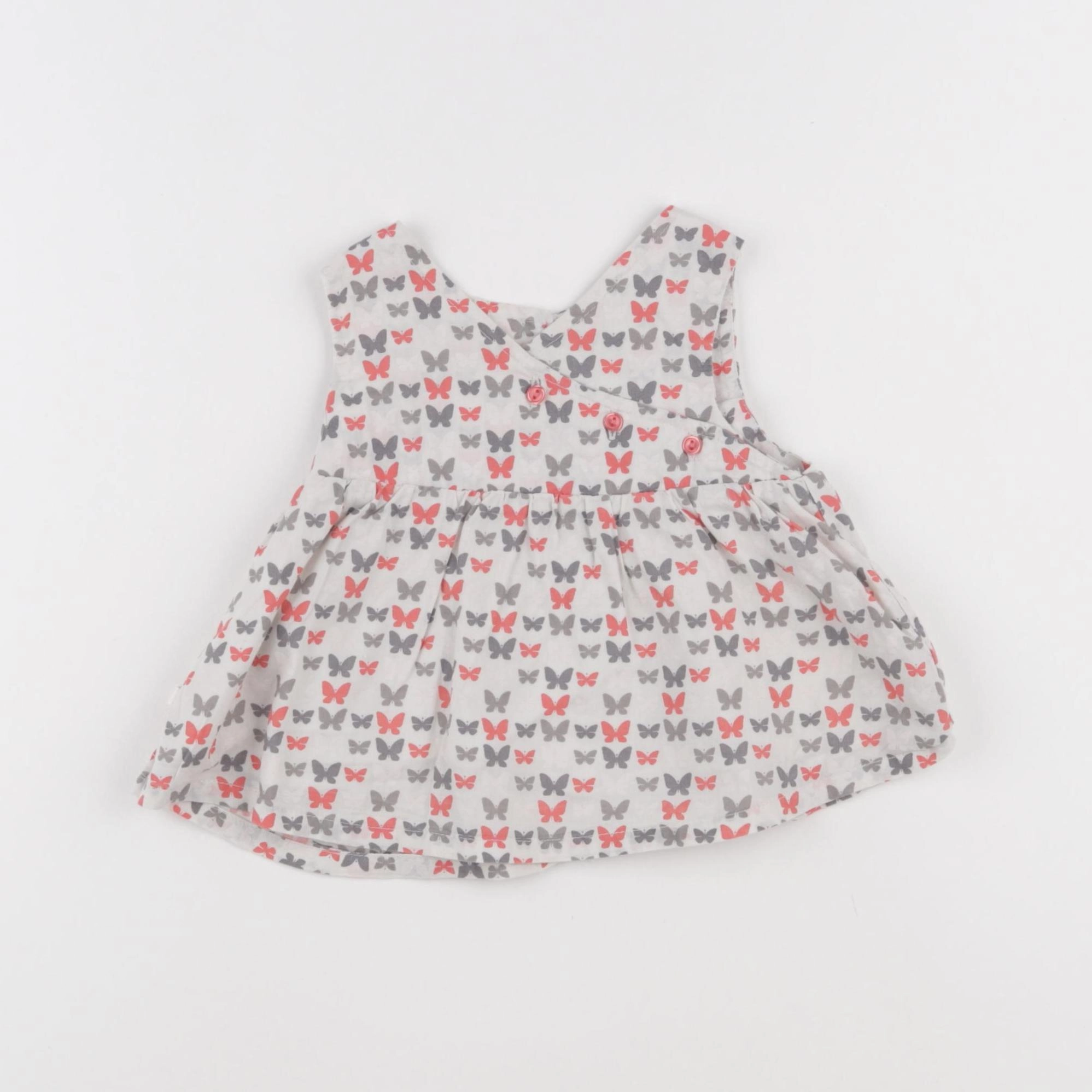 Obaïbi - blouse rose - 12 mois