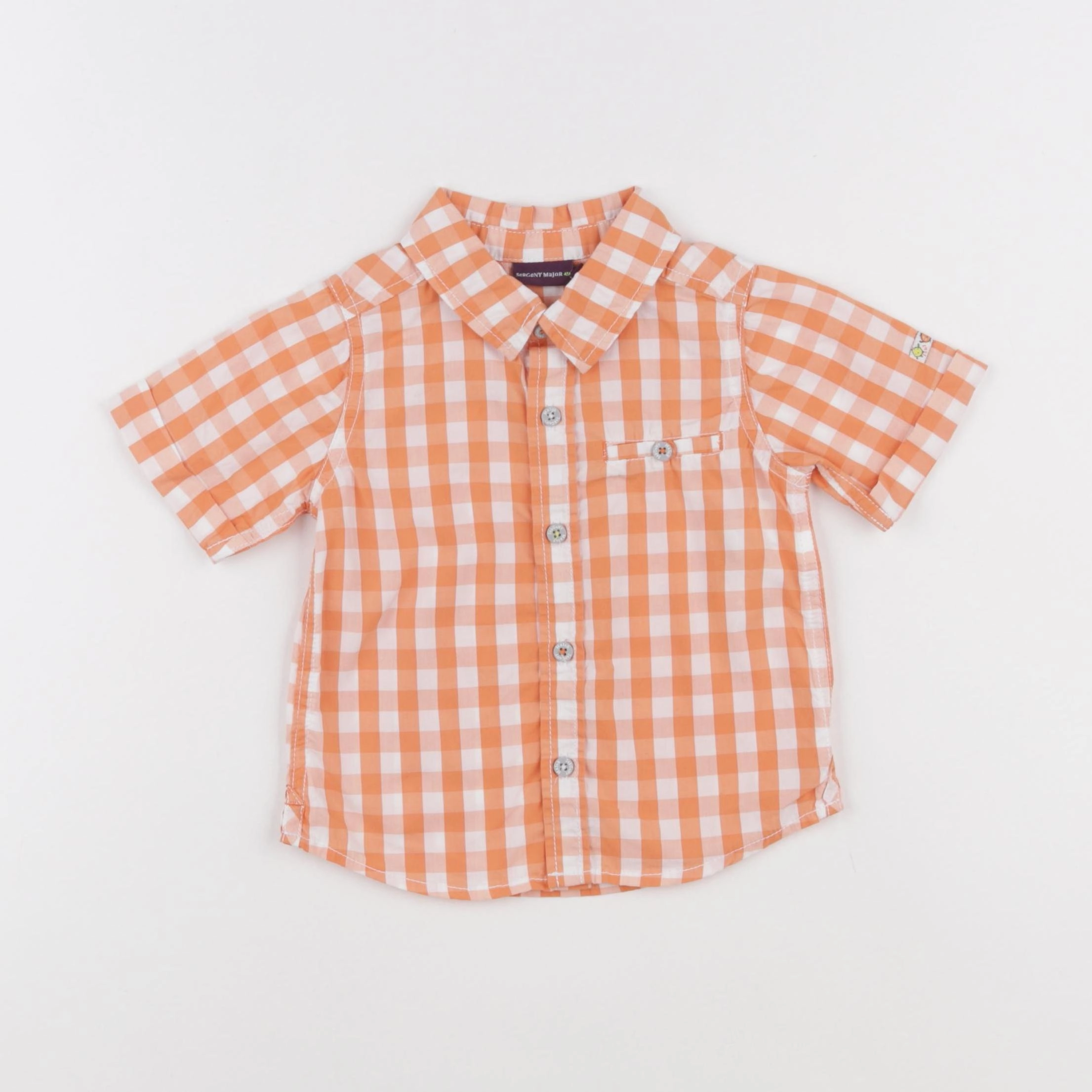 Sergent Major - chemise orange - 18 mois