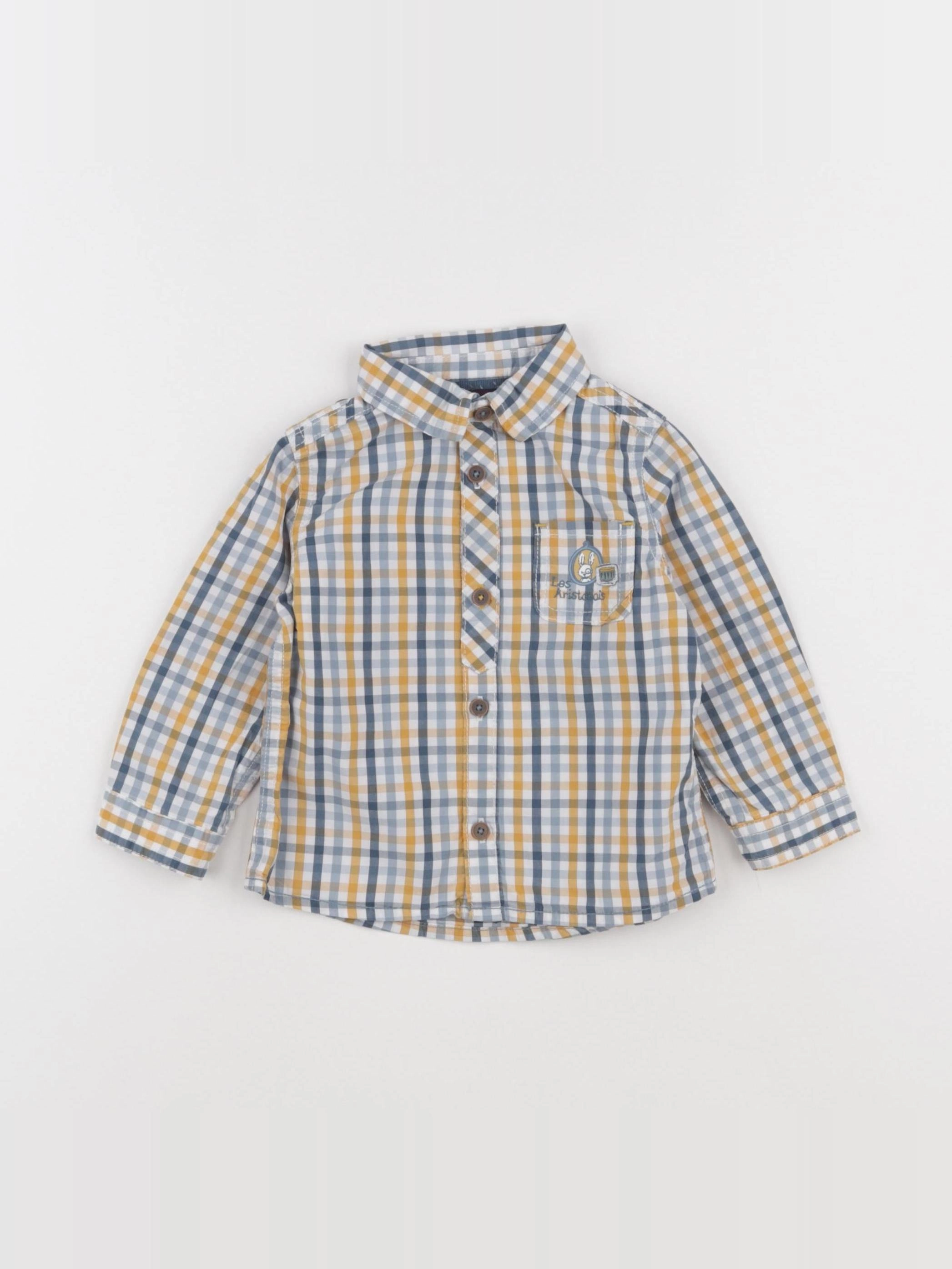 Sergent Major - chemise jaune - 12 mois