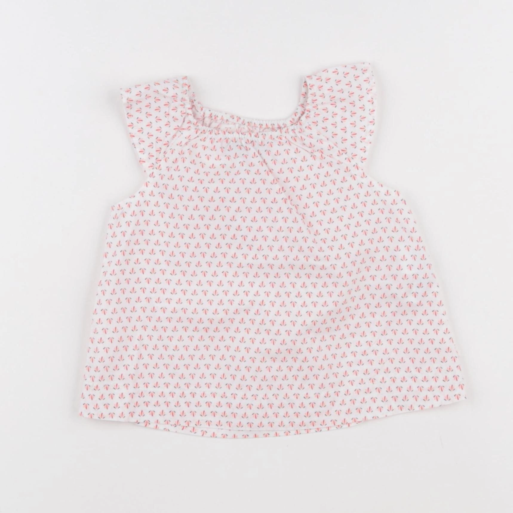Obaïbi - blouse blanc - 6 mois