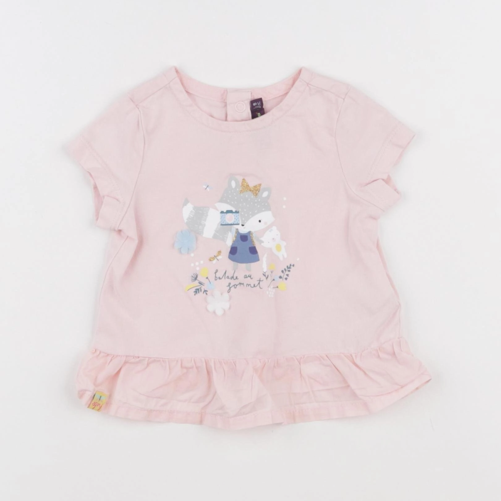 Sergent Major - tee-shirt rose - 9 mois