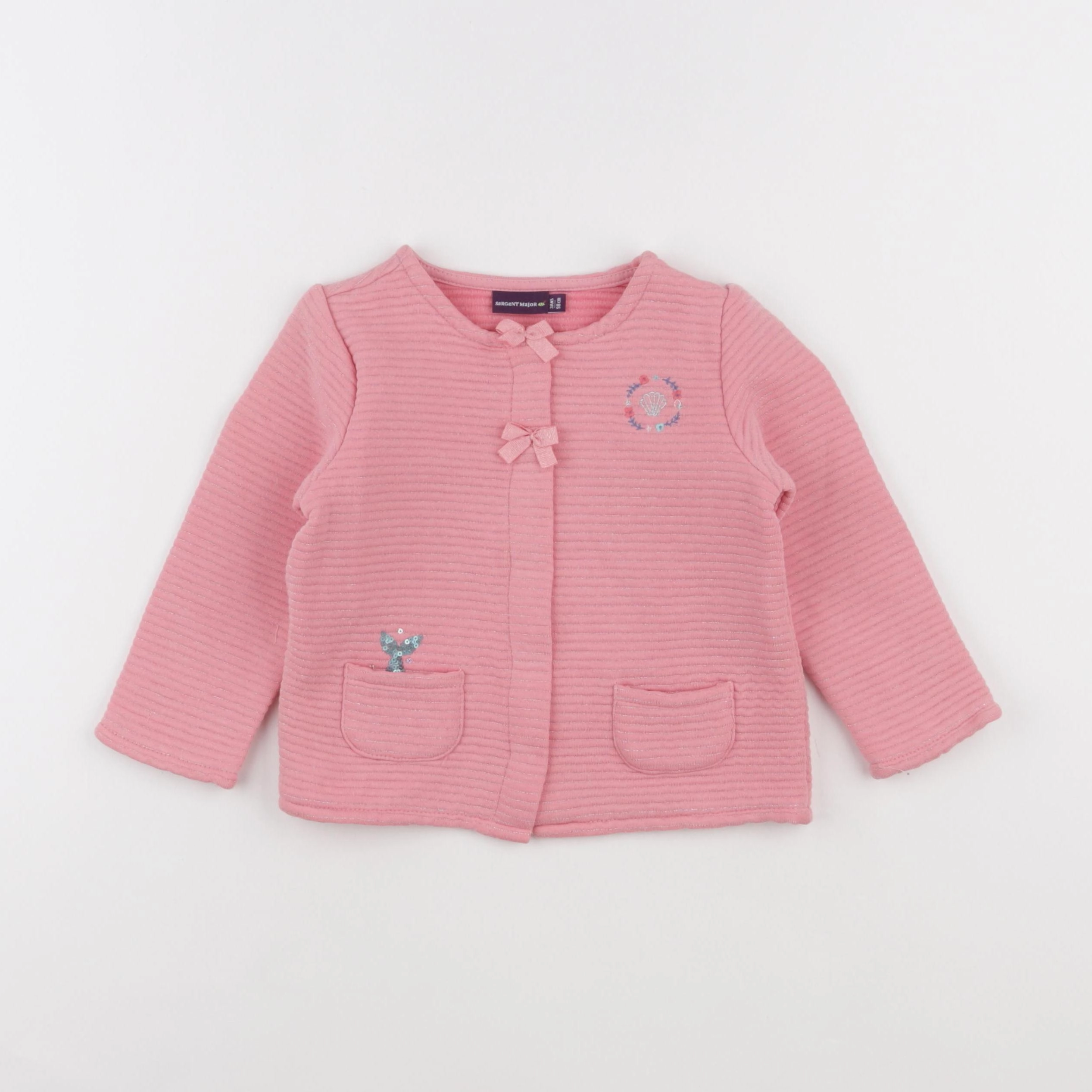 Sergent Major - sweat rose - 3 ans