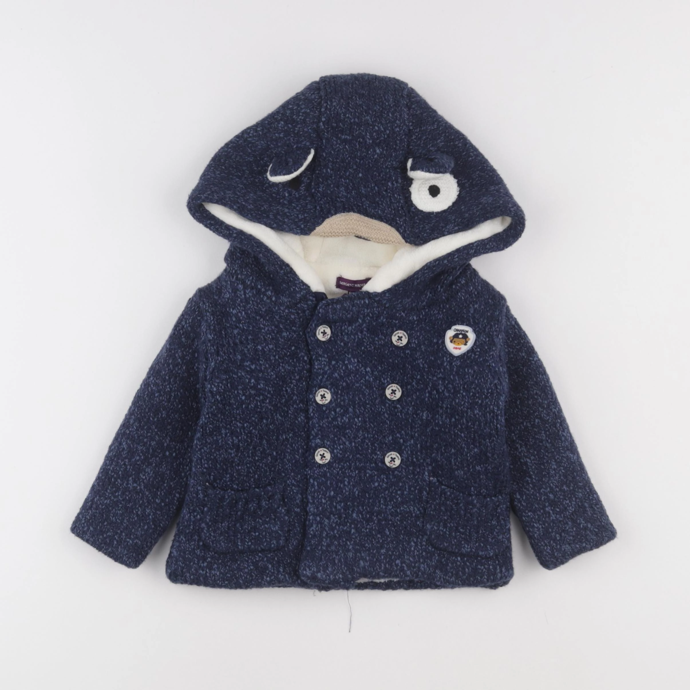 Sergent Major - manteau bleu - 6 mois
