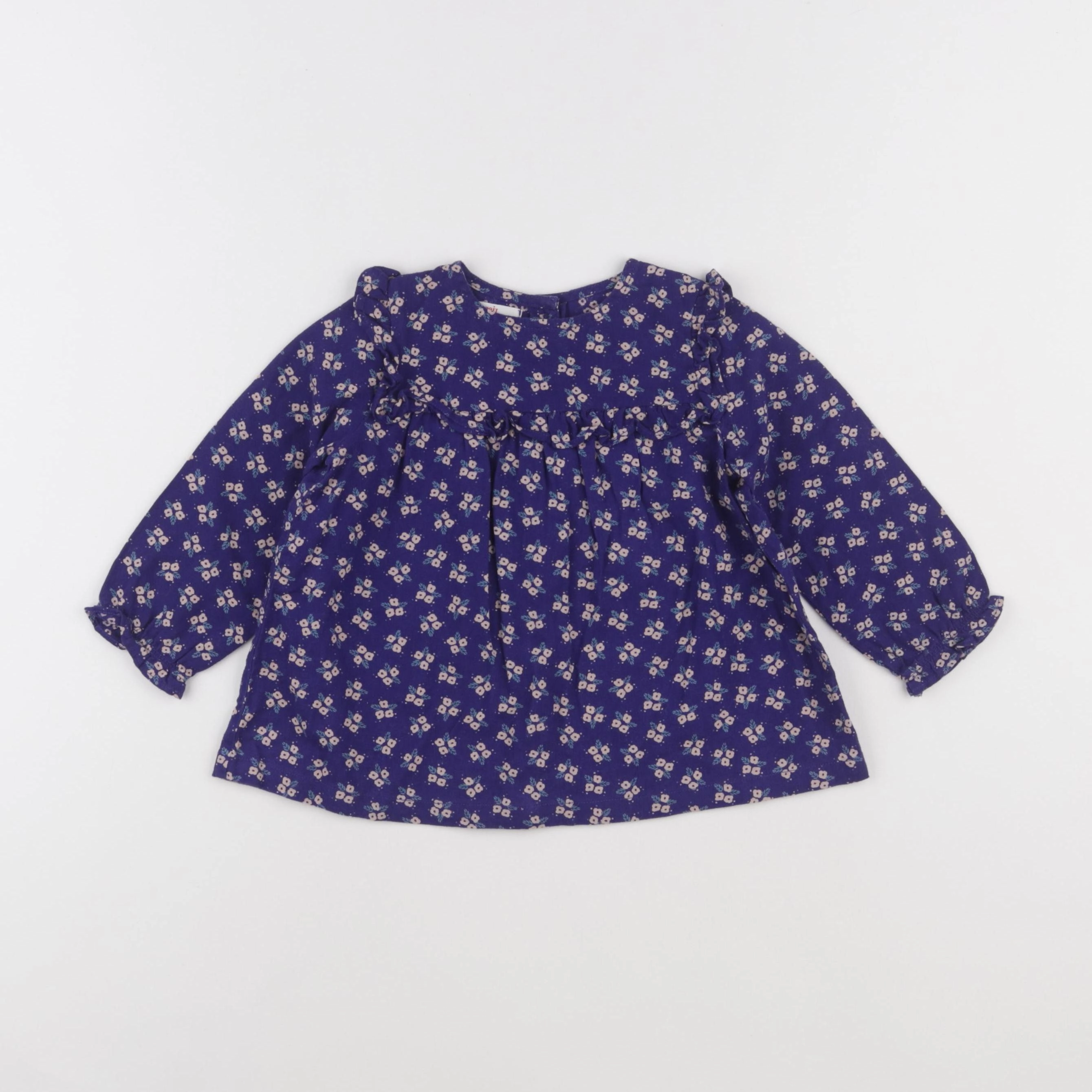 DPAM - blouse bleu - 18 mois