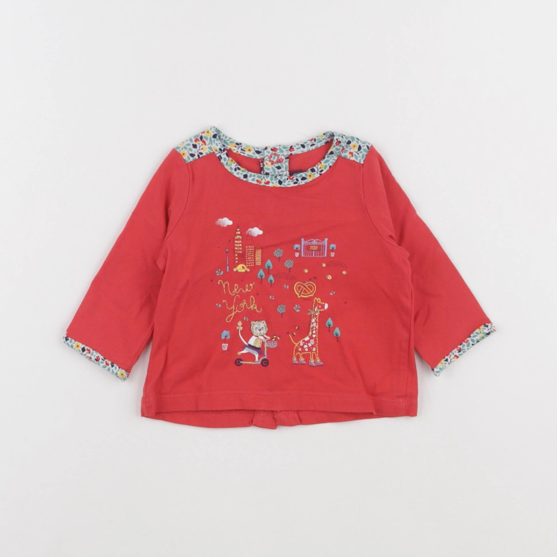 Sergent Major - tee-shirt rouge - 3 mois