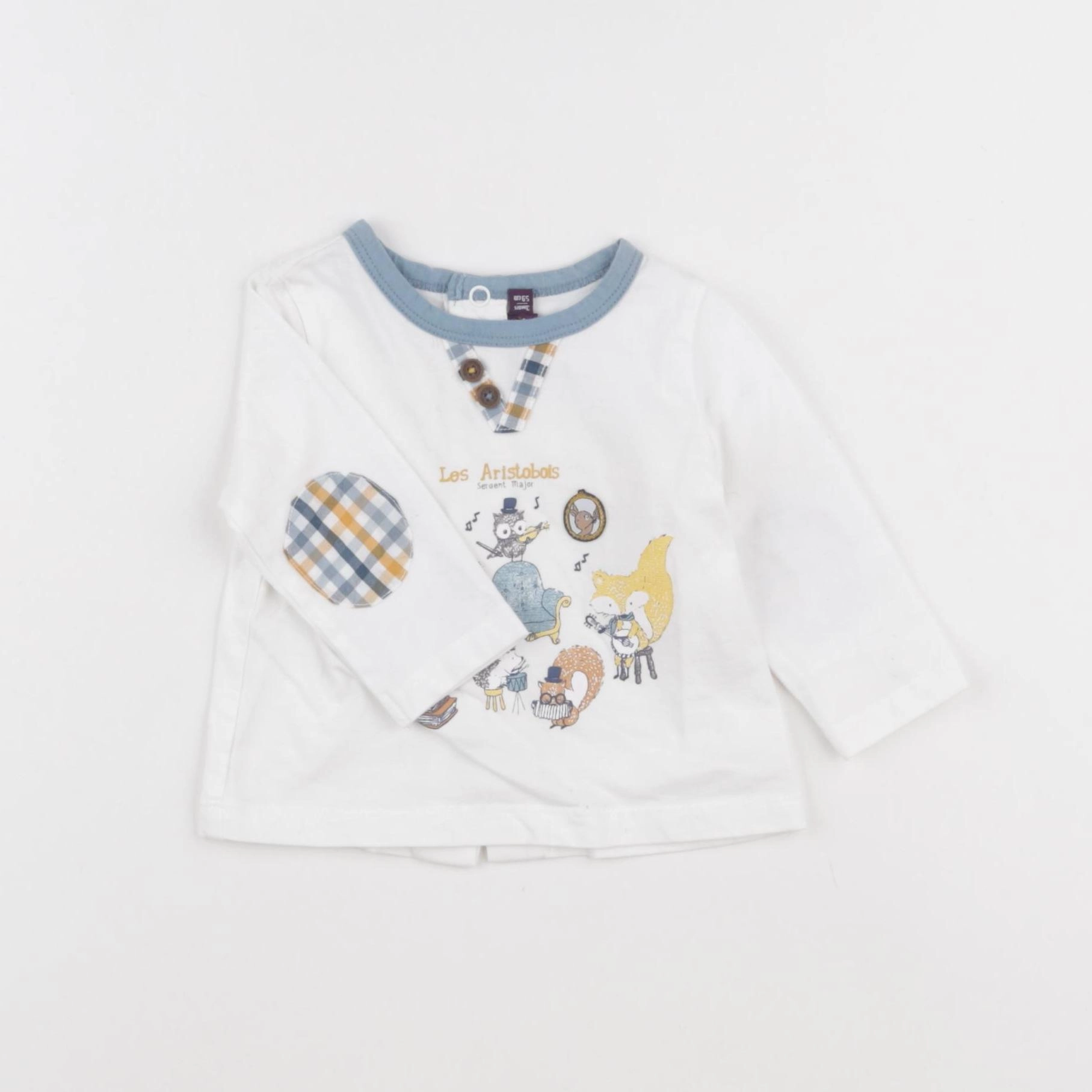 Sergent Major - tee-shirt blanc - 3 mois