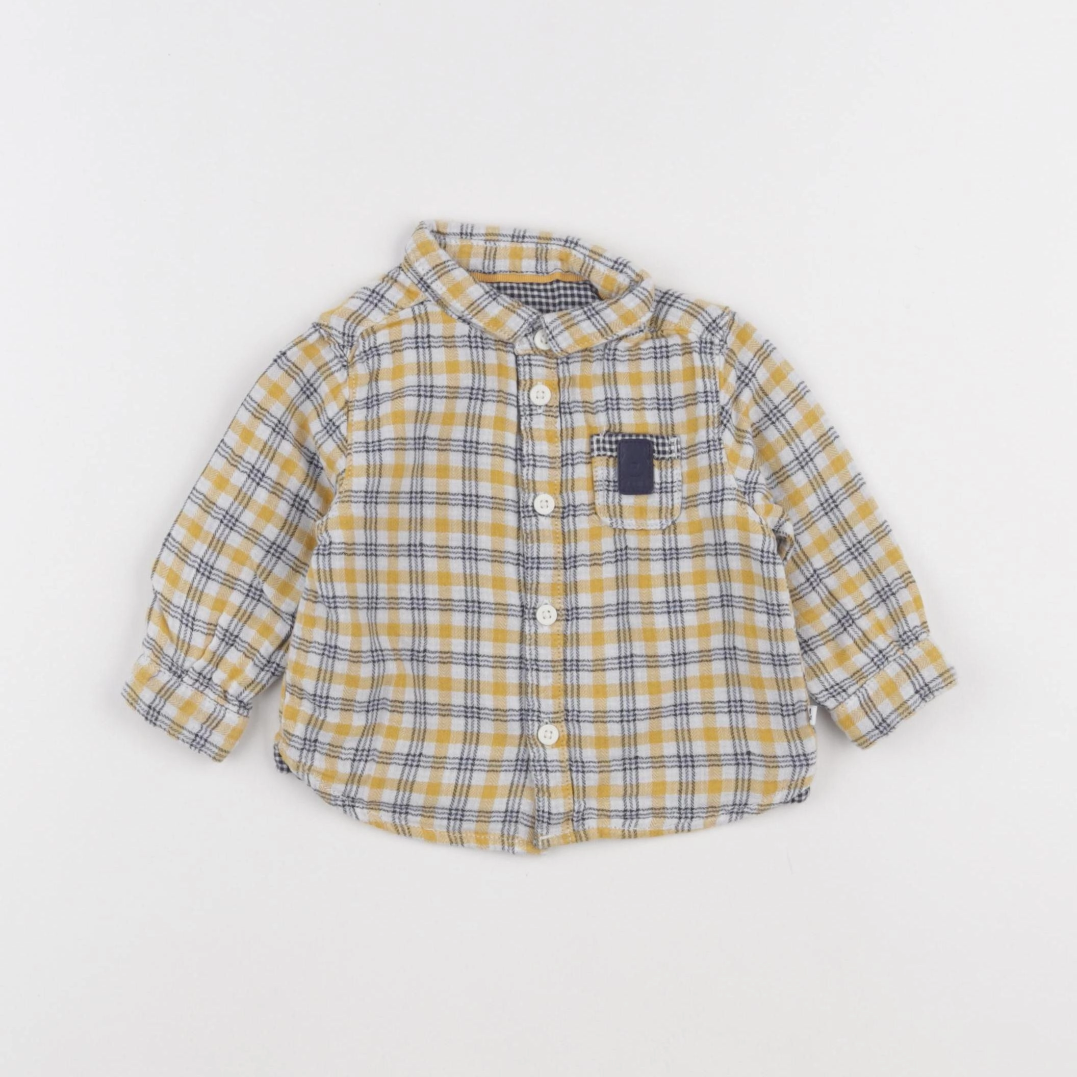 Obaïbi - chemise jaune - 6 mois