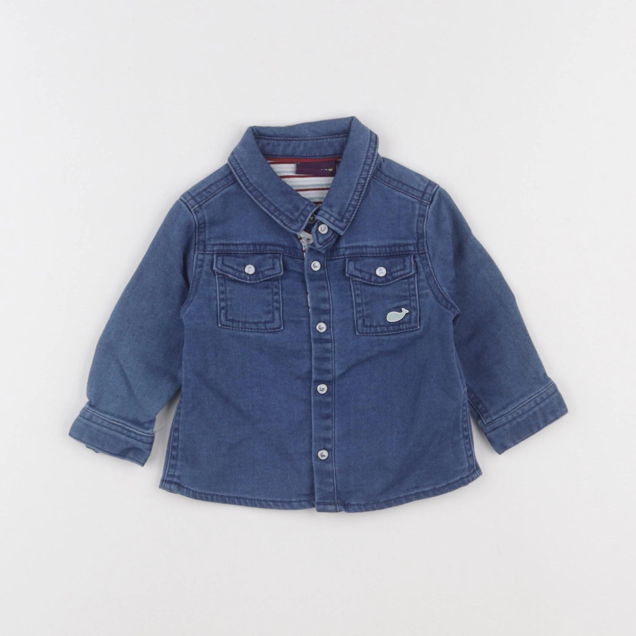 Sergent Major - chemise bleu - 6 mois