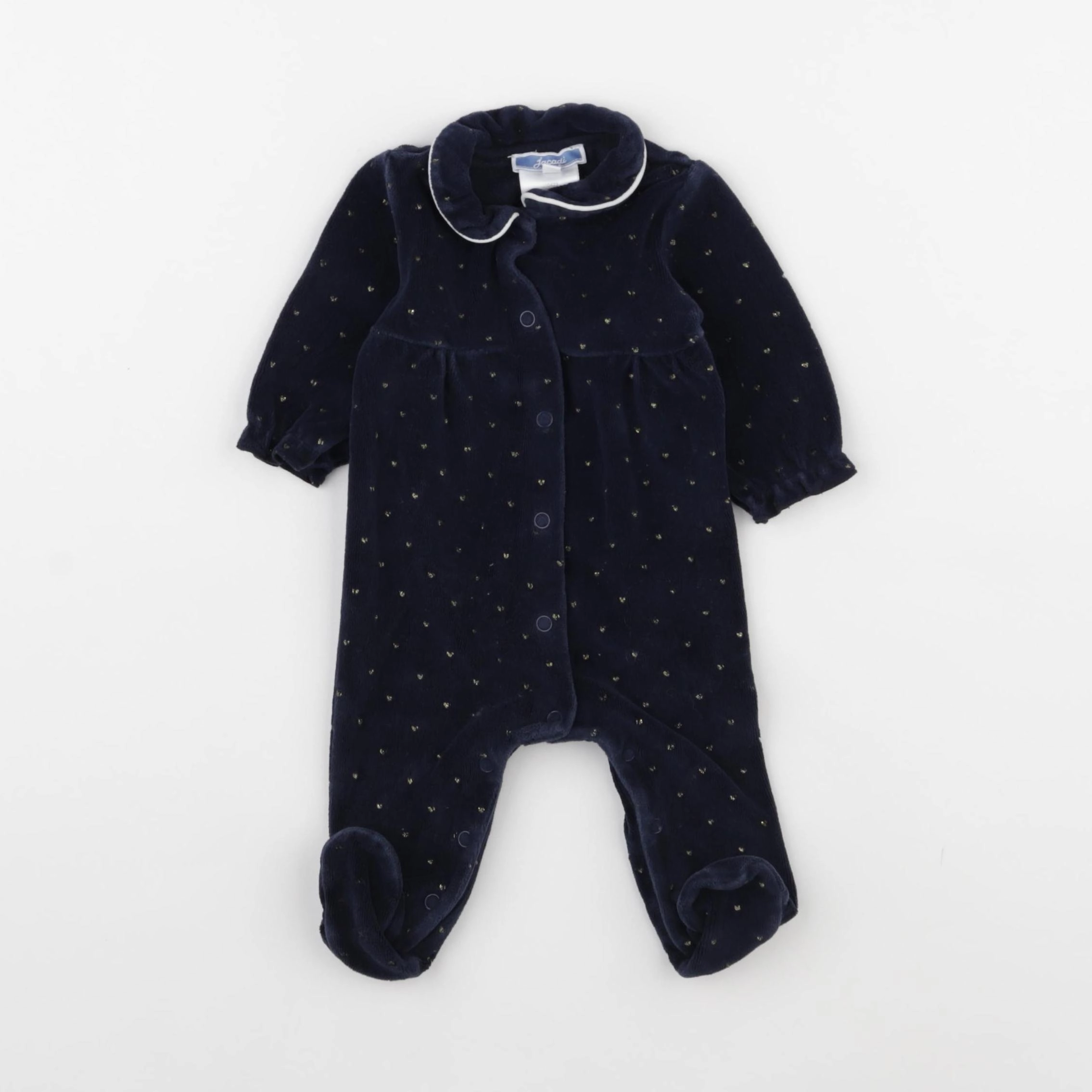 Jacadi - pyjama velours bleu - 3 mois