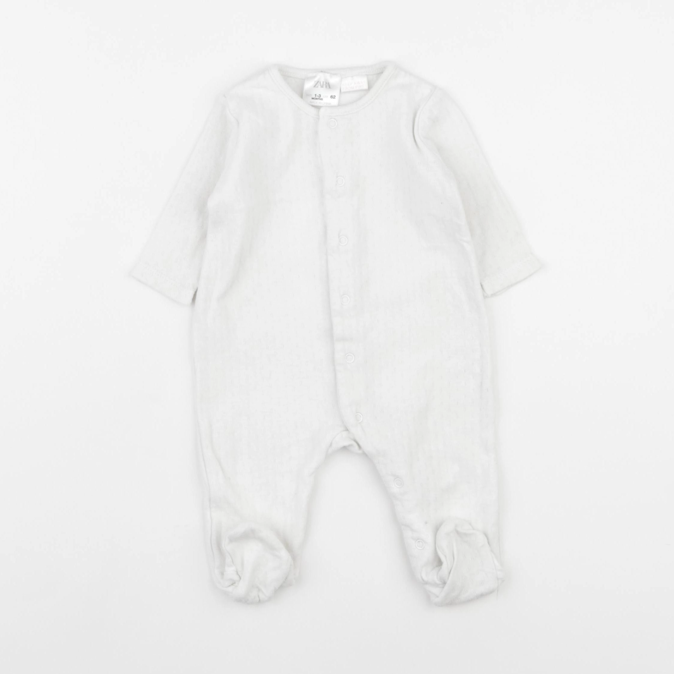 Zara - pyjama coton beige - 1/3 mois
