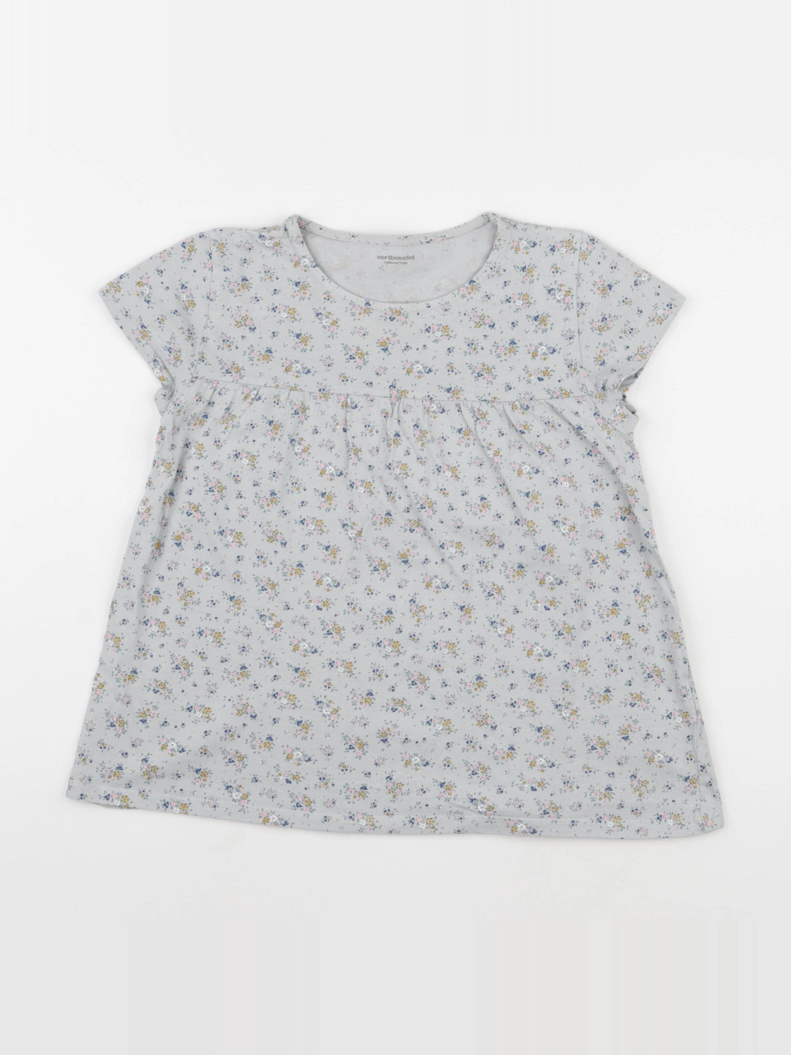 Vertbaudet - tee-shirt bleu - 10 ans