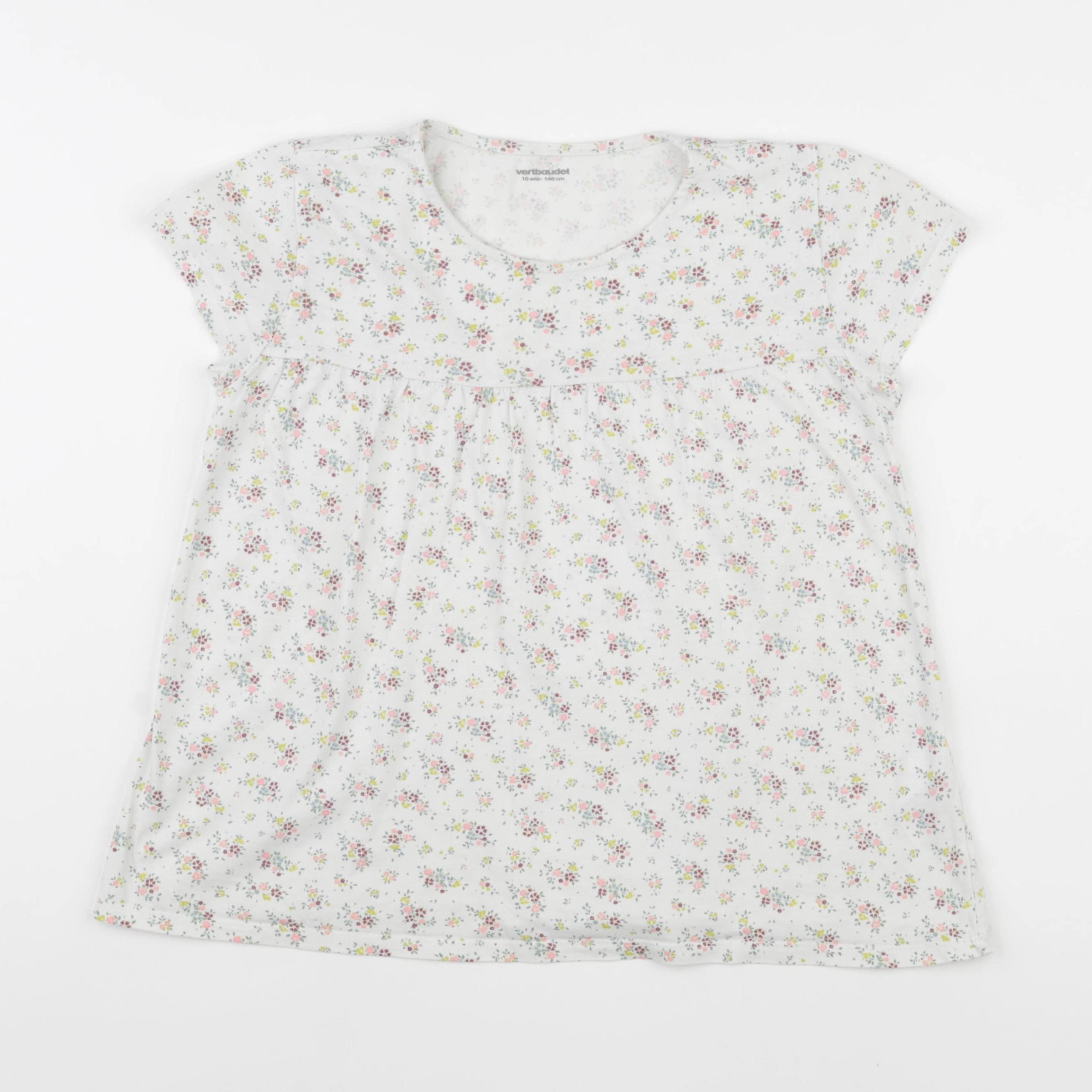 Vertbaudet - tee-shirt blanc - 10 ans
