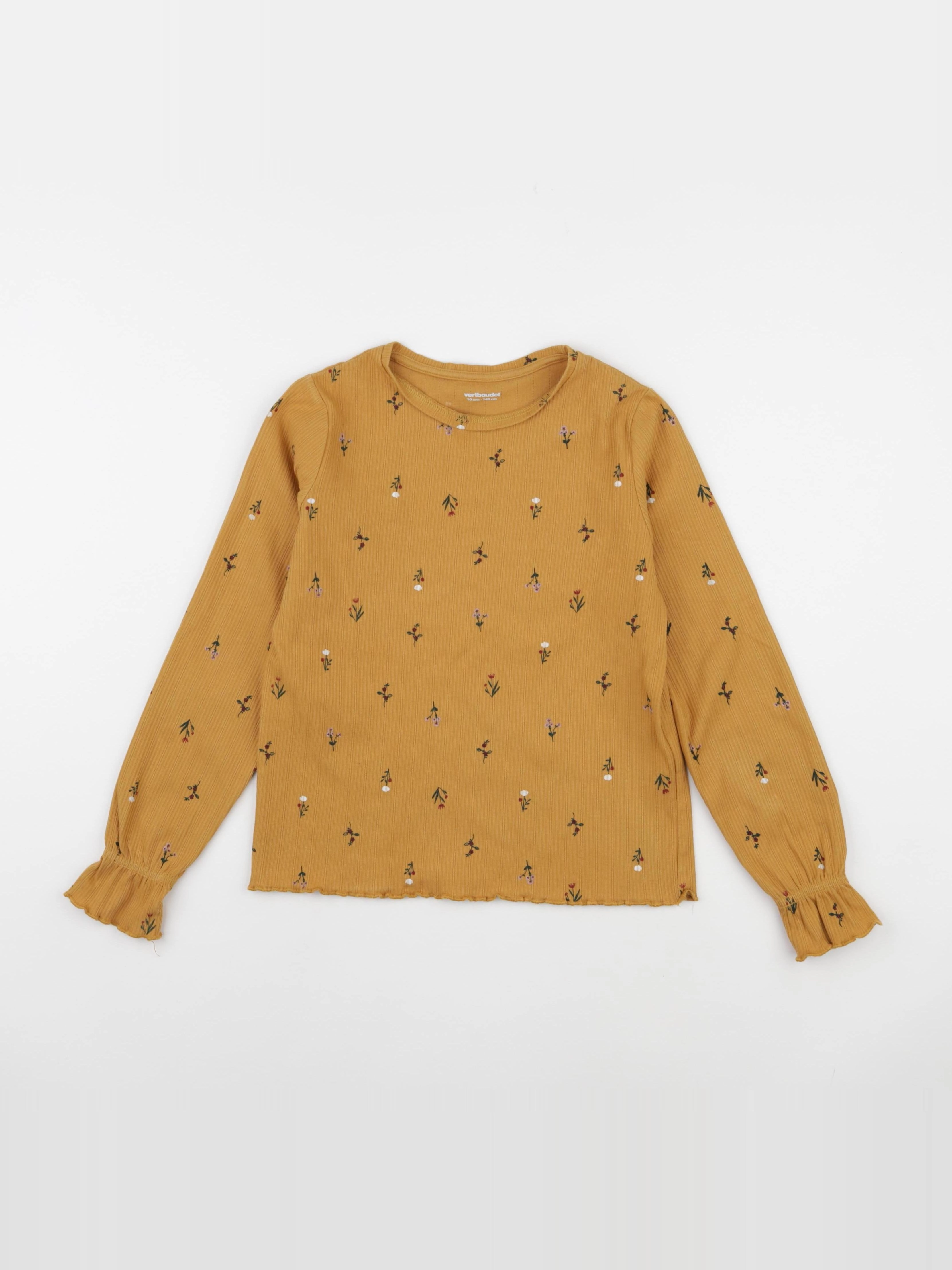 Vertbaudet - tee-shirt jaune - 10 ans