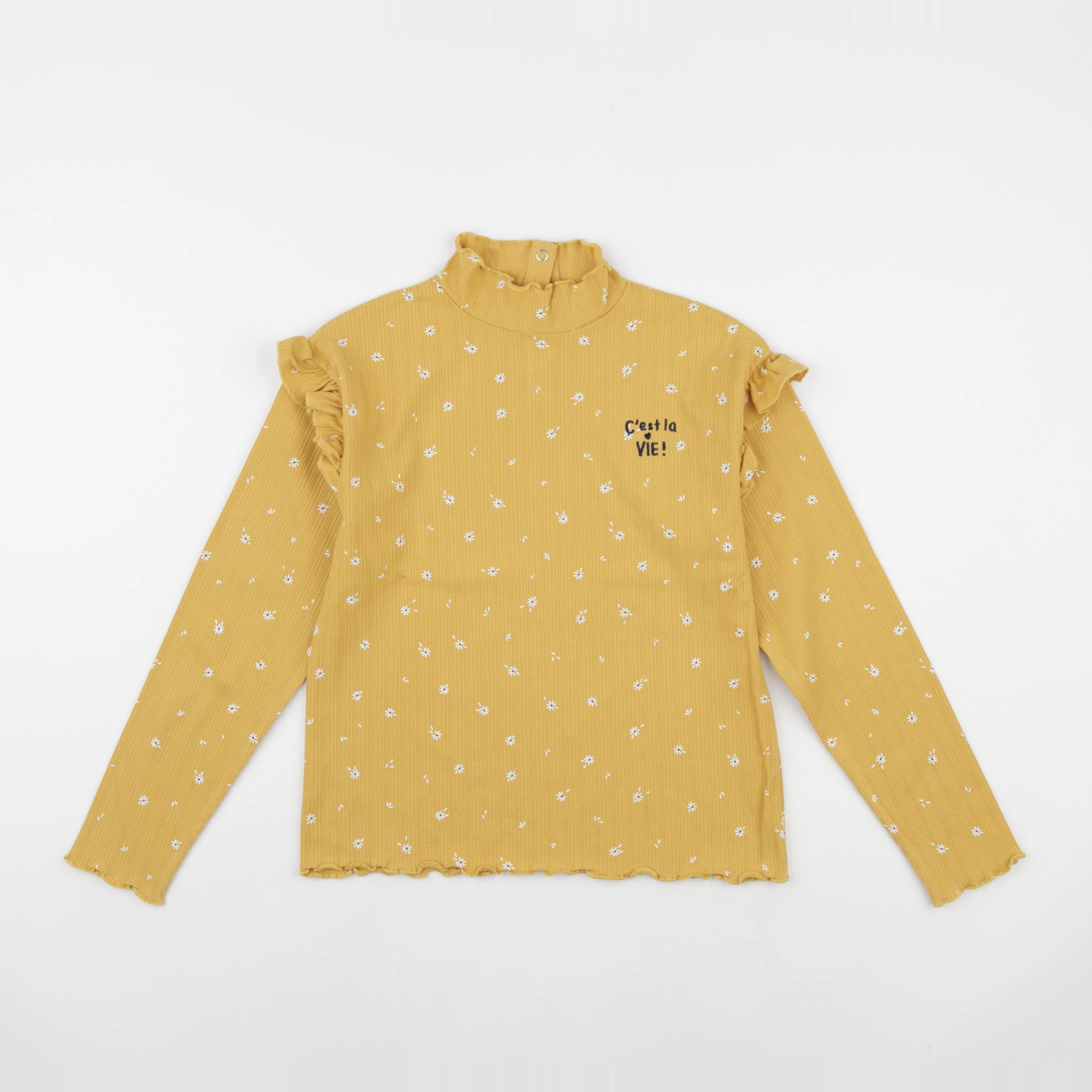 Vertbaudet - tee-shirt jaune - 10 ans