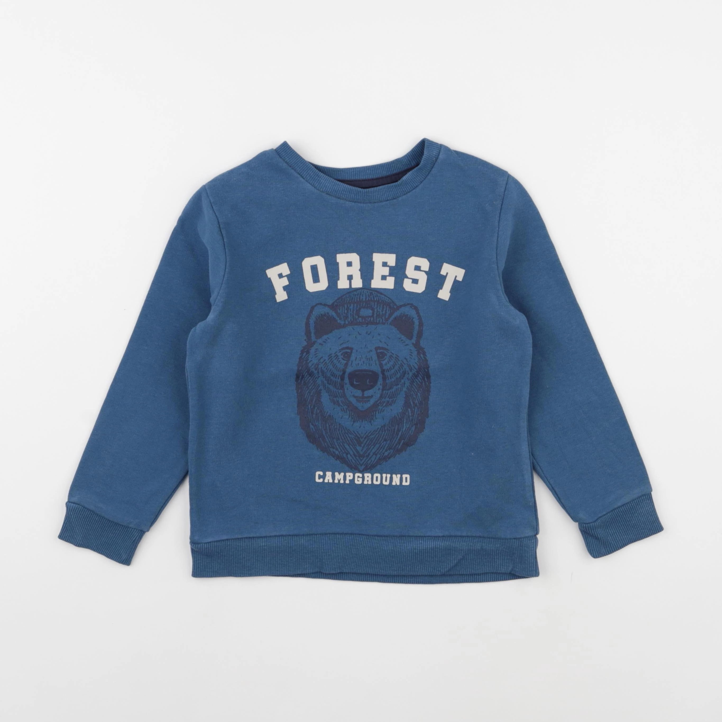 Vertbaudet - sweat bleu - 5 ans