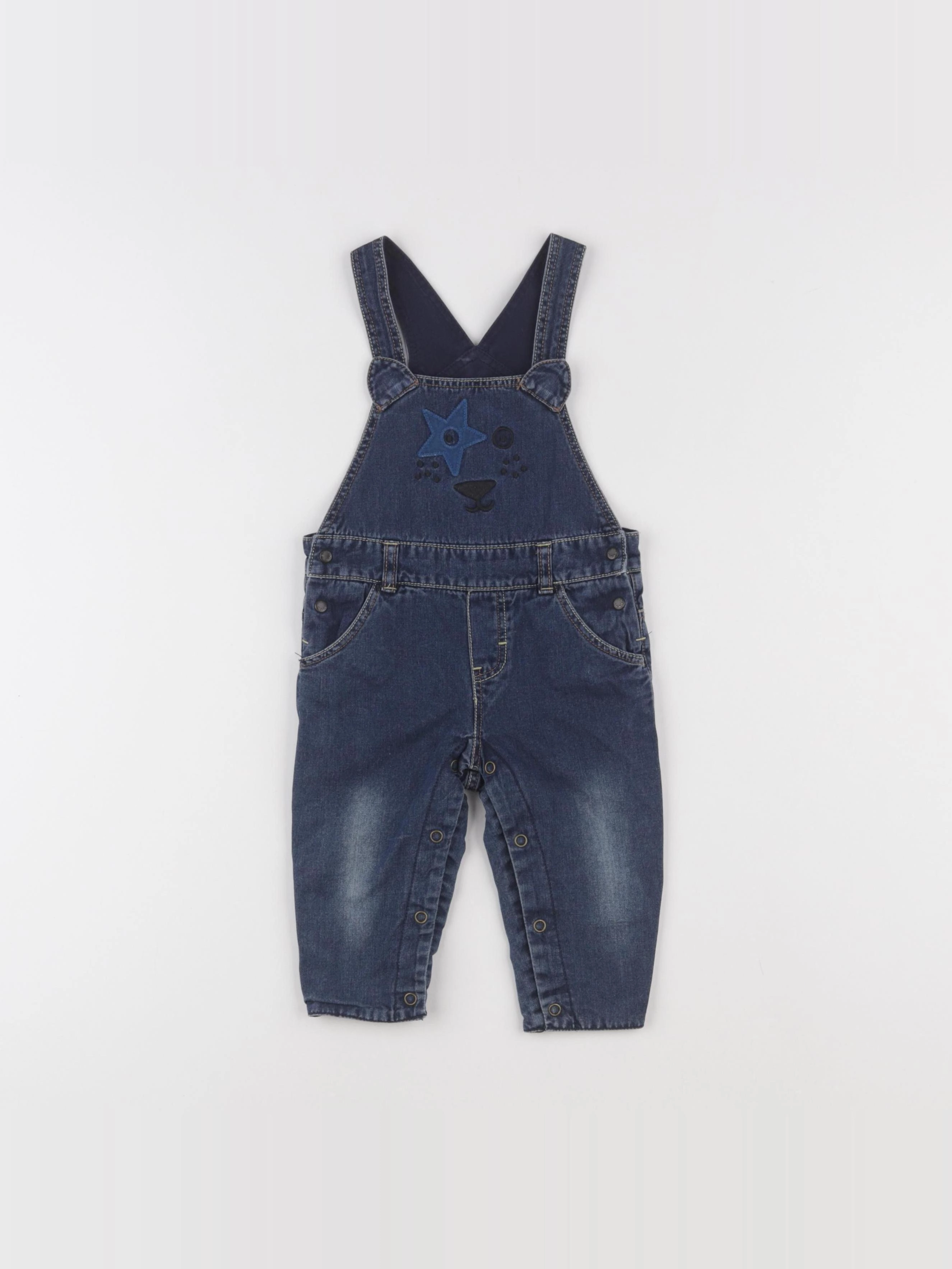 Catimini - salopette bleu - 6 mois