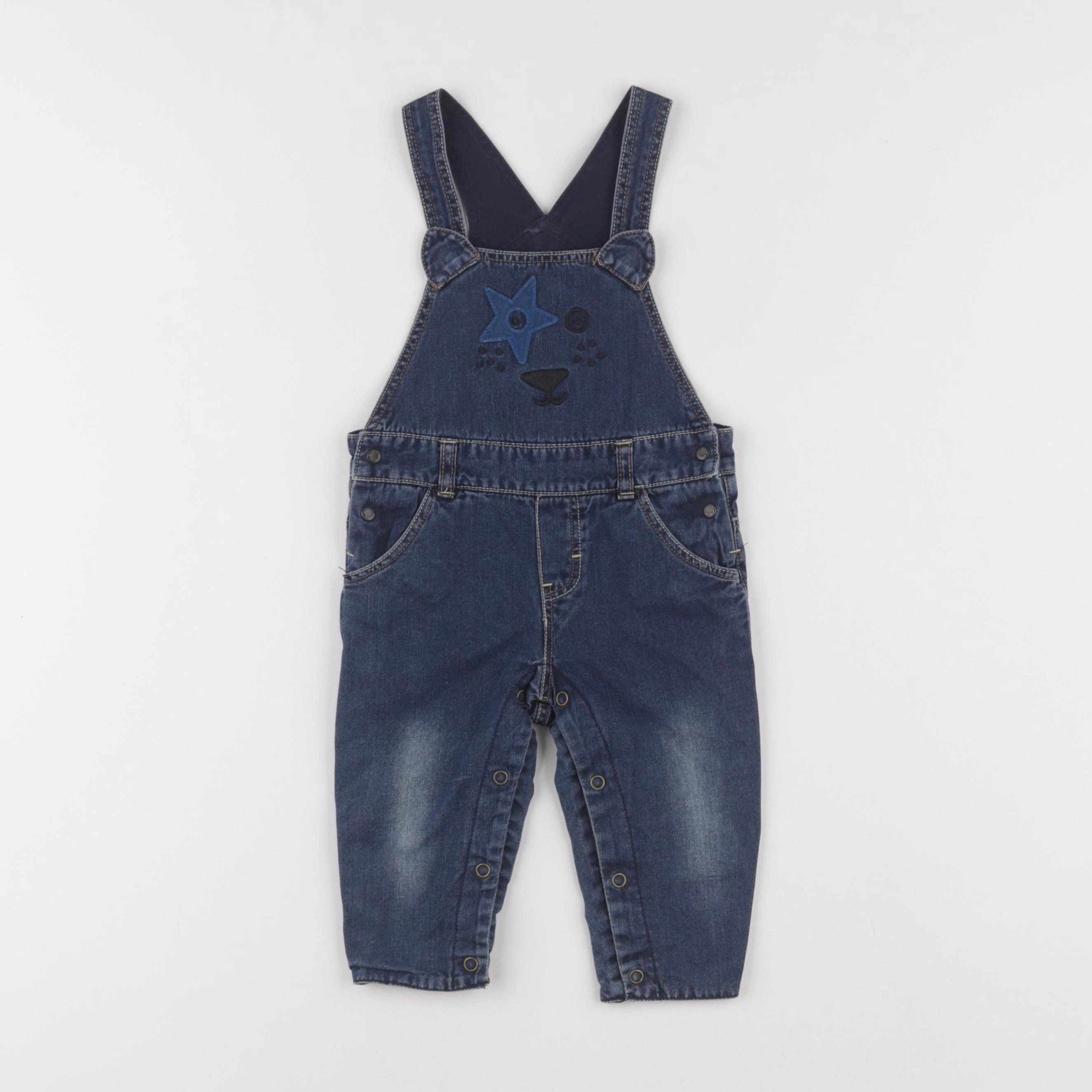 Catimini - salopette bleu - 6 mois