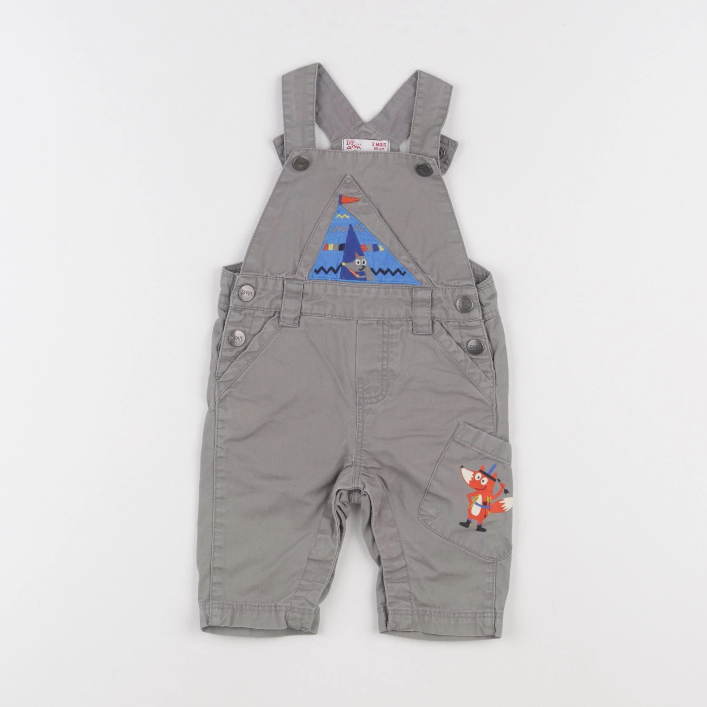 DPAM - salopette gris - 3 mois
