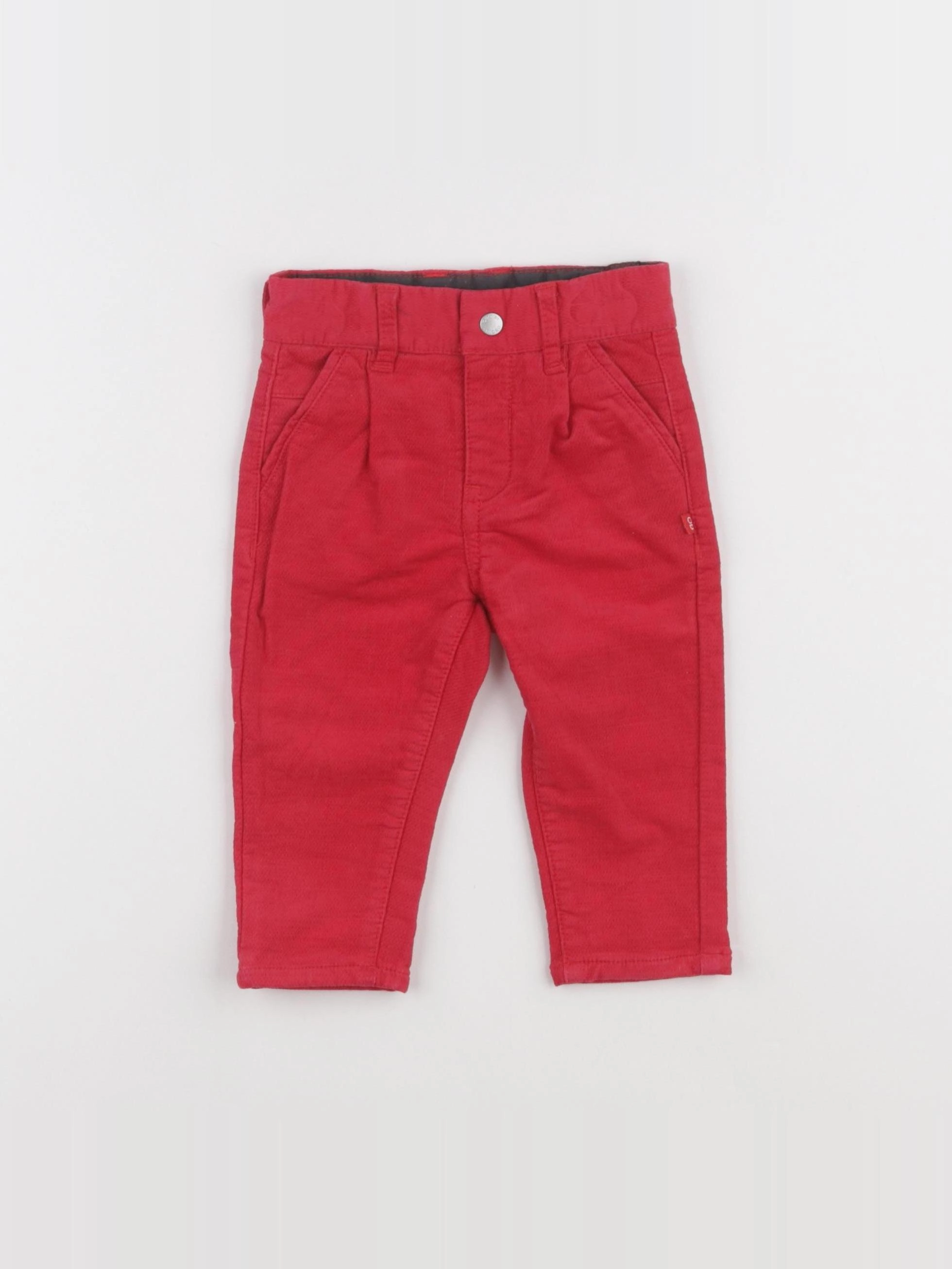 Obaïbi - pantalon rouge - 6 mois