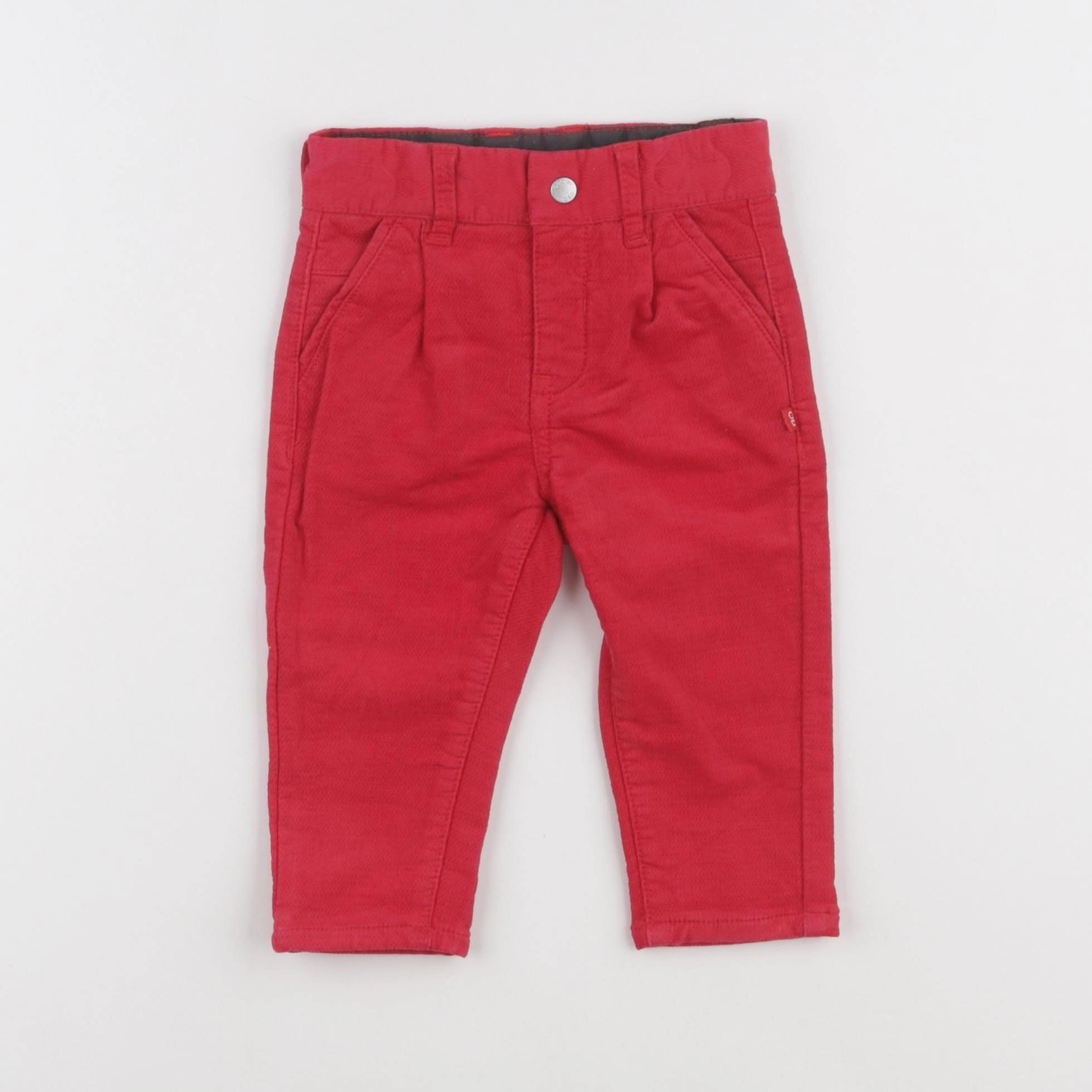 Obaïbi - pantalon rouge - 6 mois