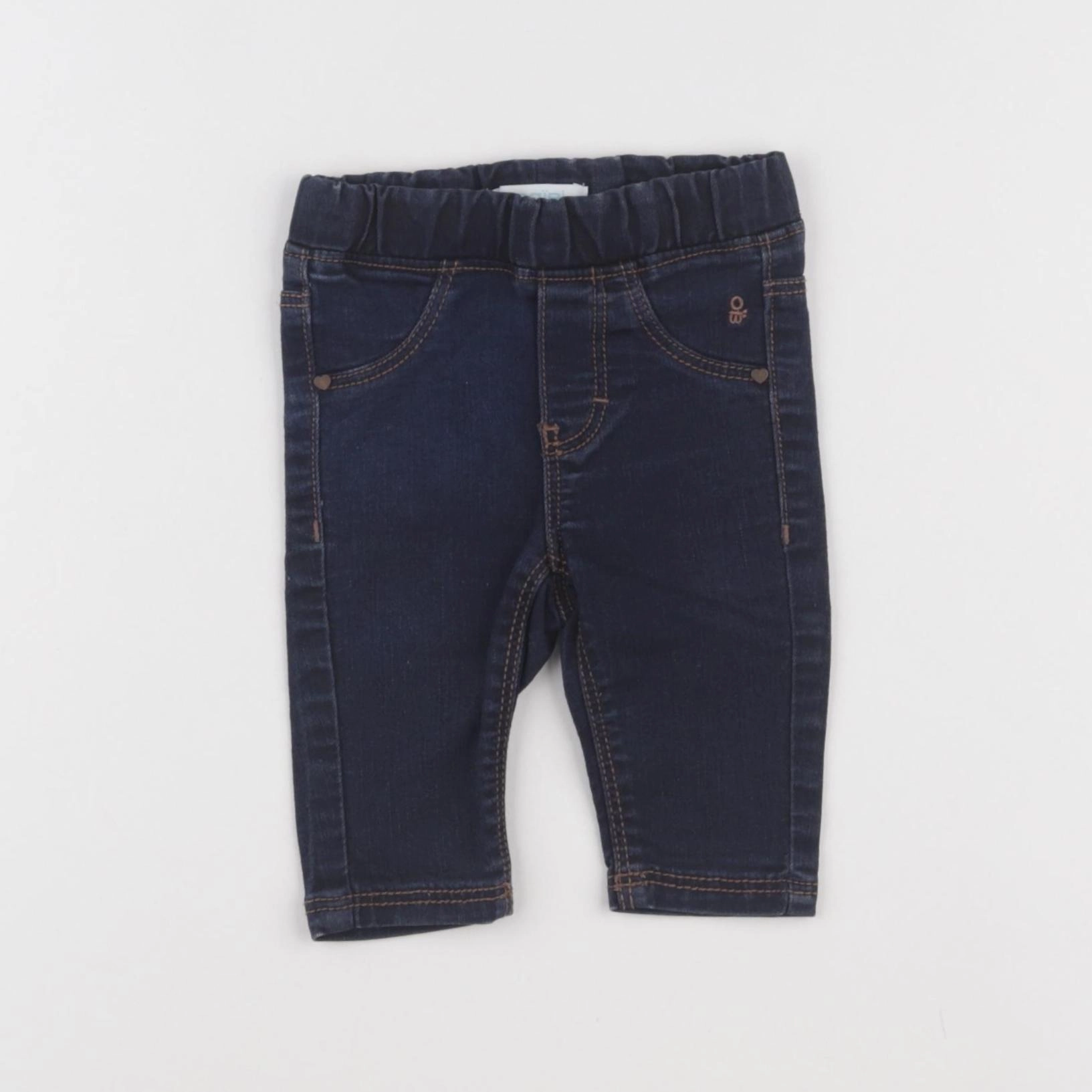 Obaïbi - jegging bleu - 3 mois