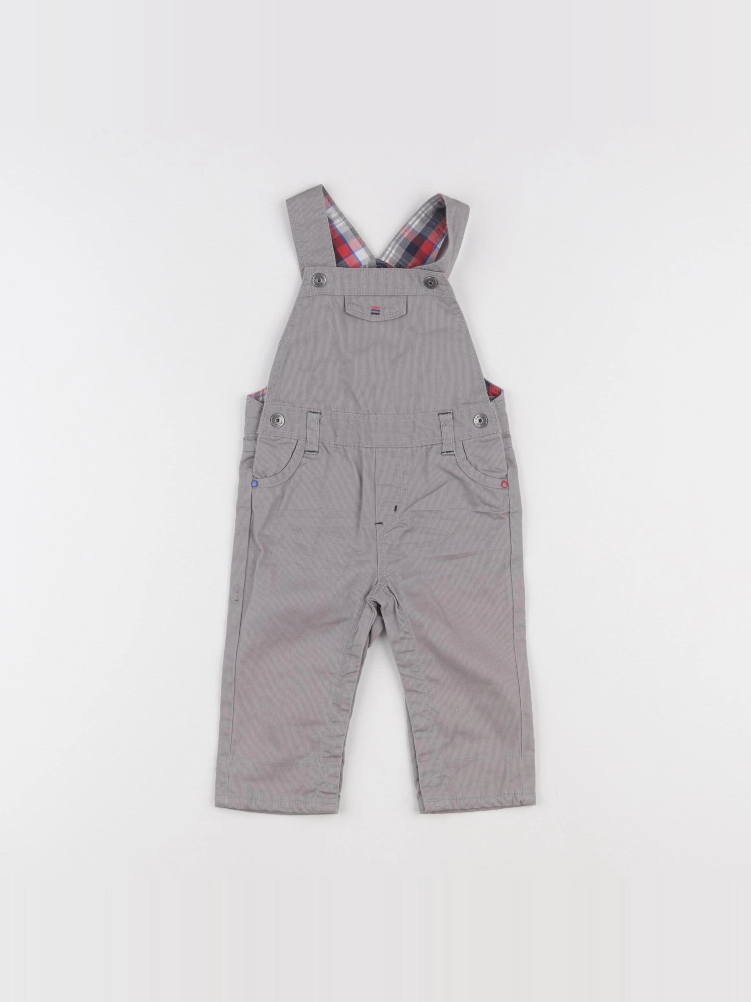 Obaïbi - salopette gris - 6 mois