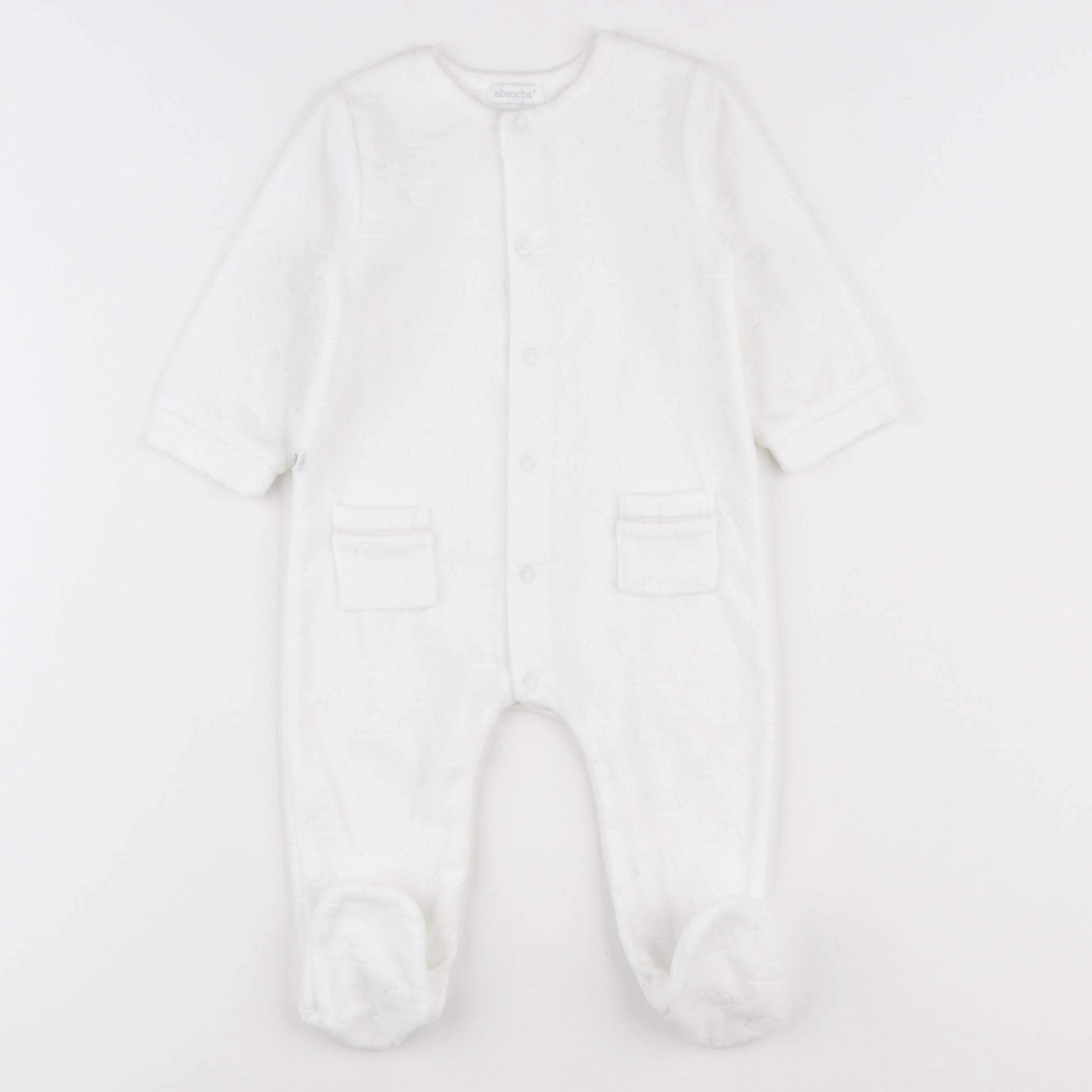 Absorba - pyjama velours blanc - 9 mois