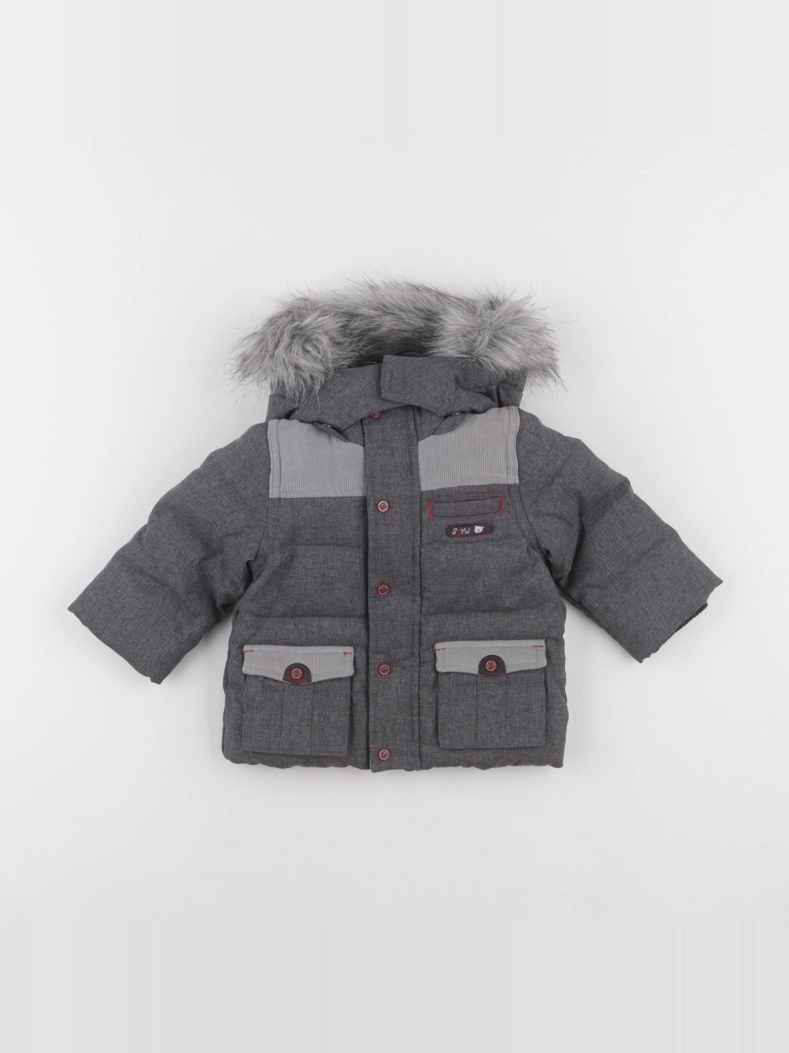 Sergent Major - parka gris - 6 mois