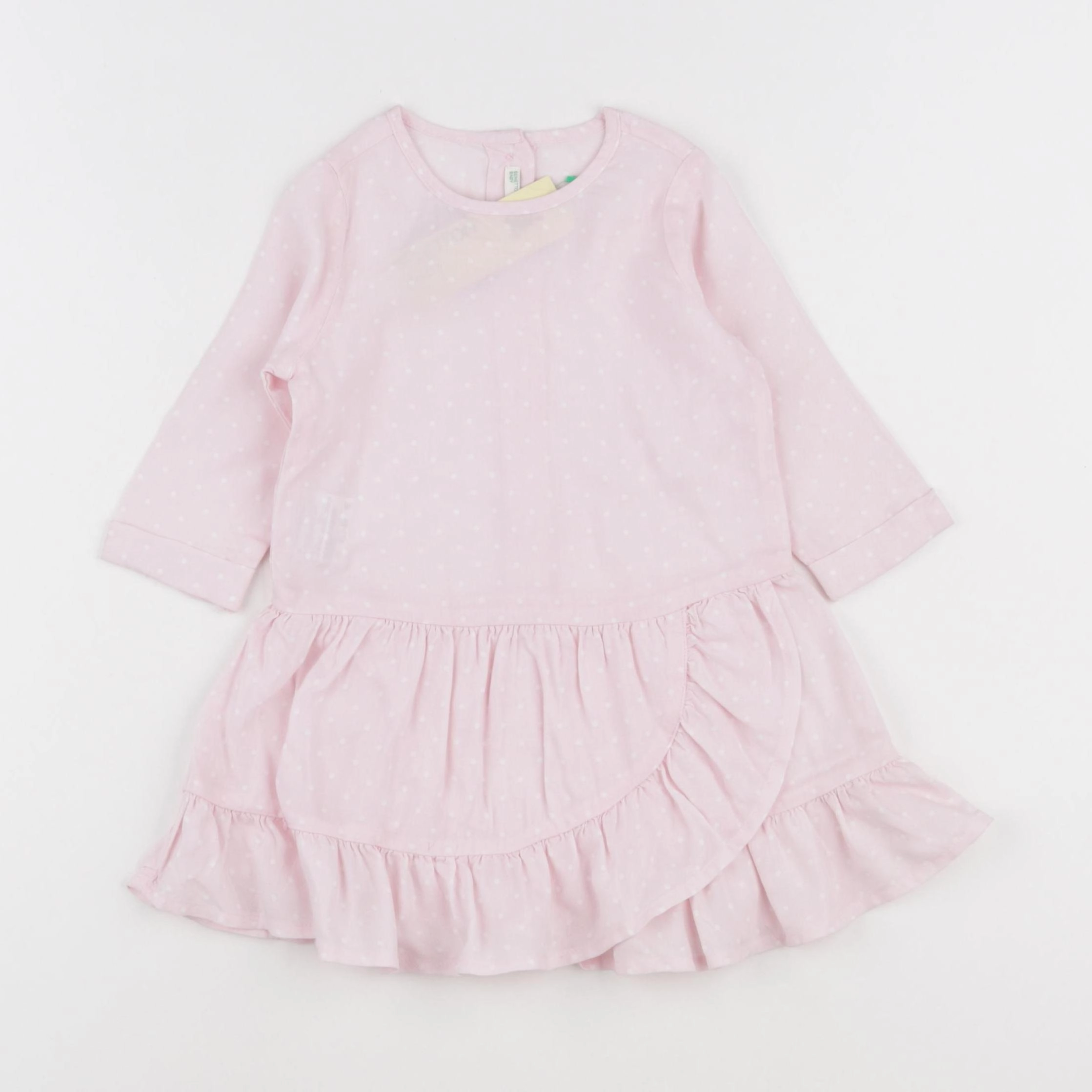 Benetton - robe rose - 6/9 mois