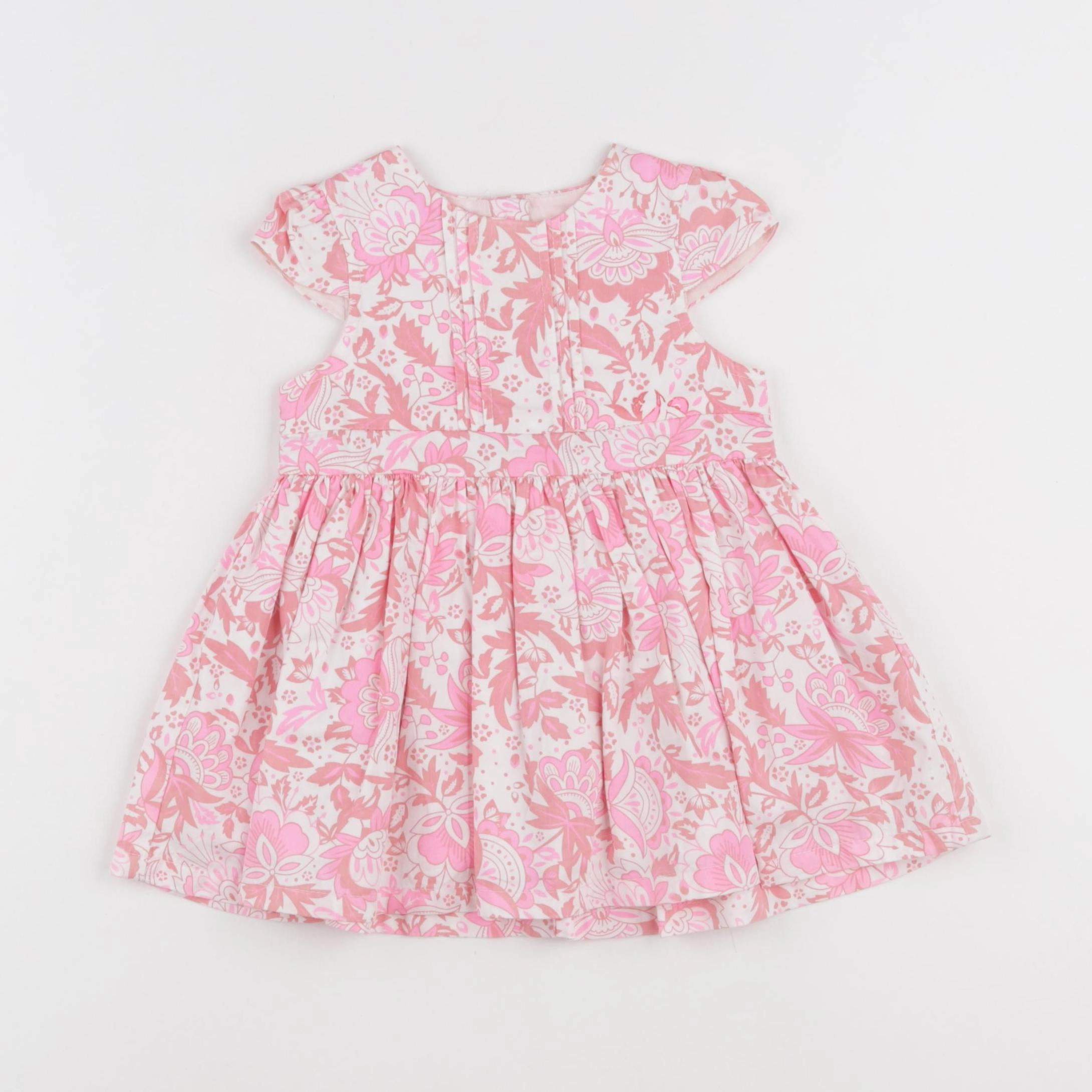 DPAM - robe rose, beige - 9 mois
