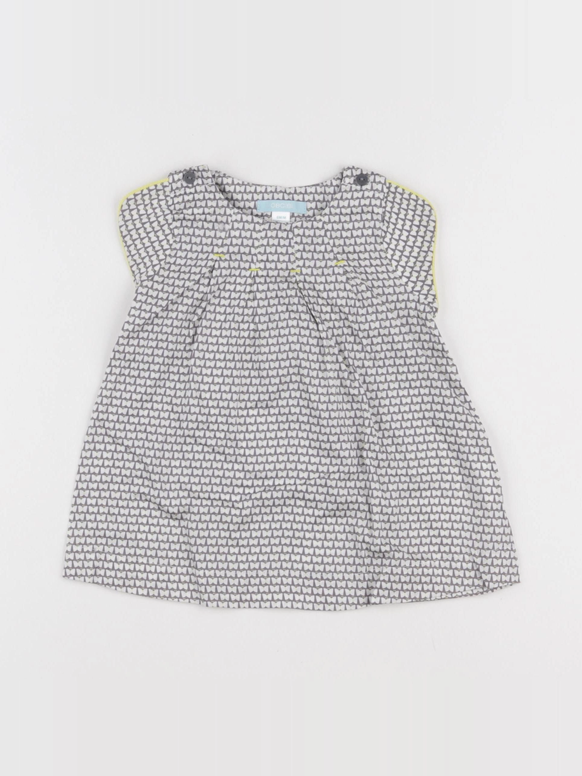 Obaïbi - robe gris - 6 mois