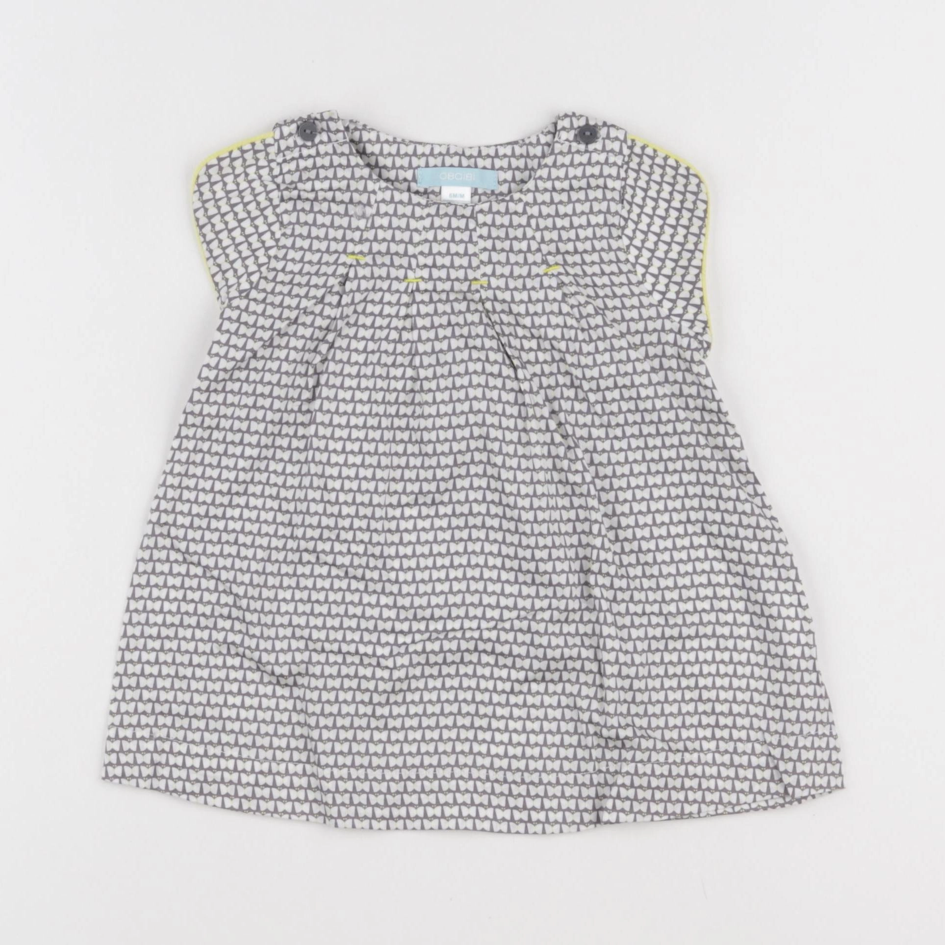 Obaïbi - robe gris - 6 mois