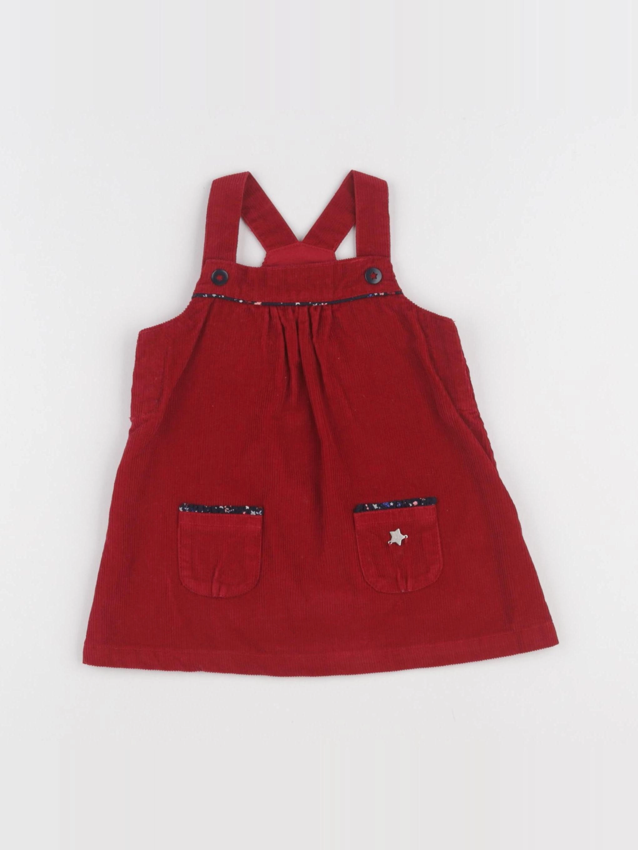 Sergent Major - robe rouge - 12 mois