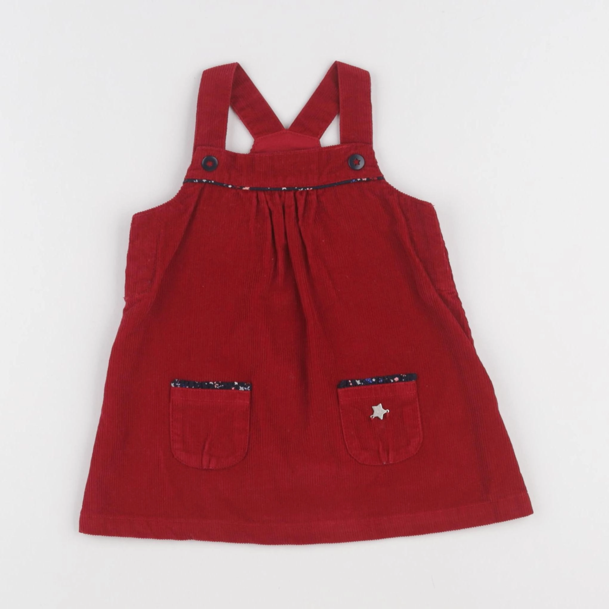 Sergent Major - robe rouge - 12 mois