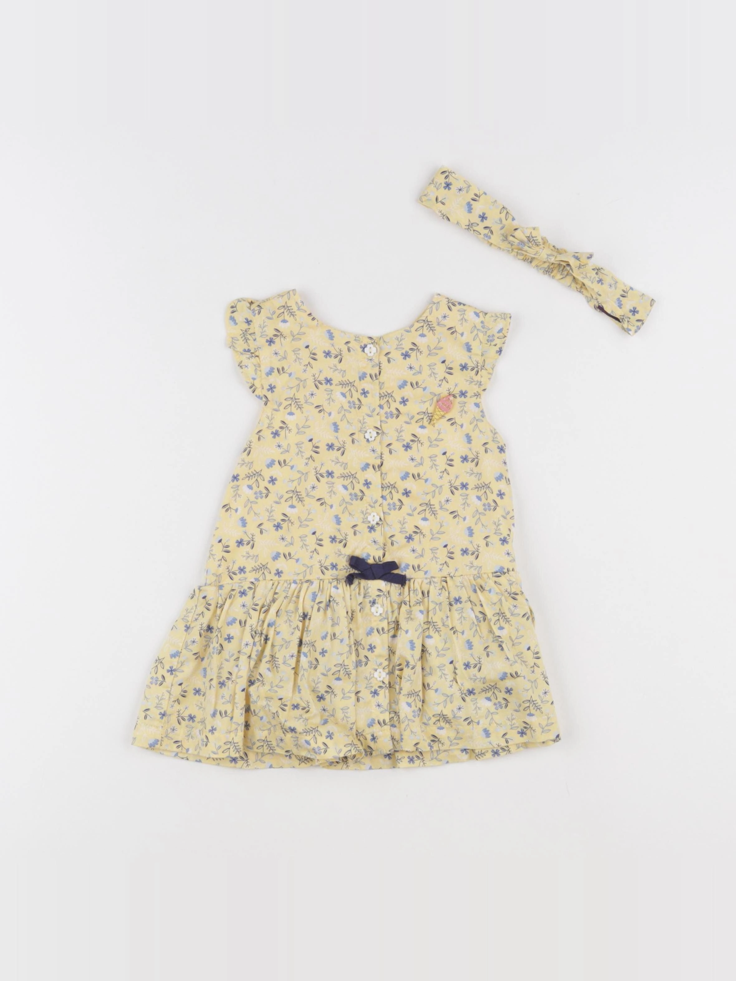 Sergent Major - robe jaune - 6 mois