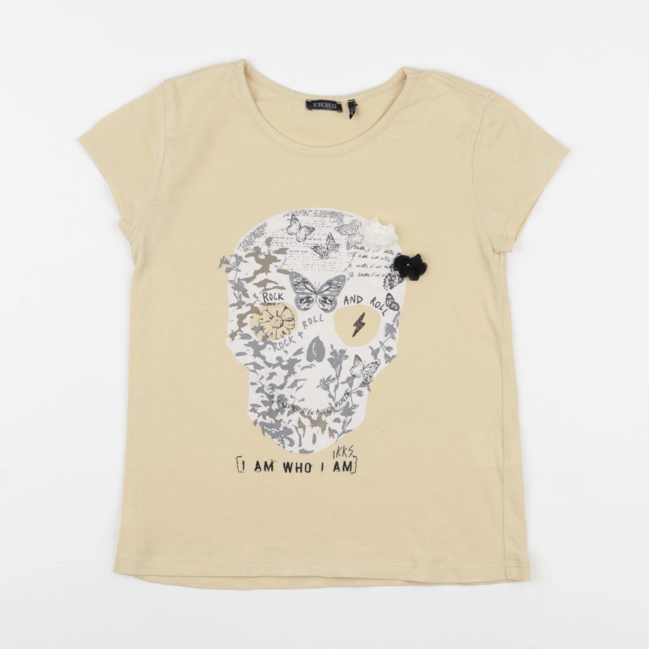 IKKS - tee-shirt jaune - 8 ans
