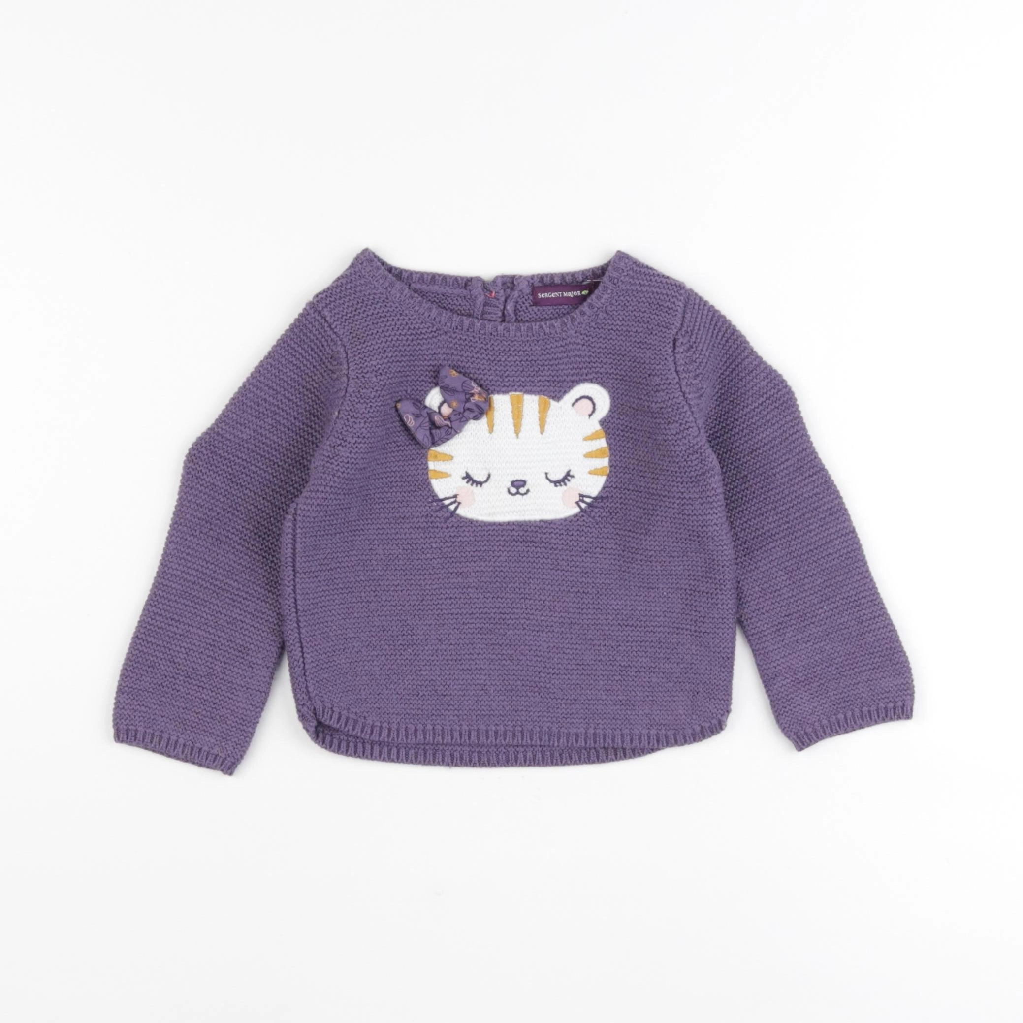 Sergent Major - pull violet - 6 mois
